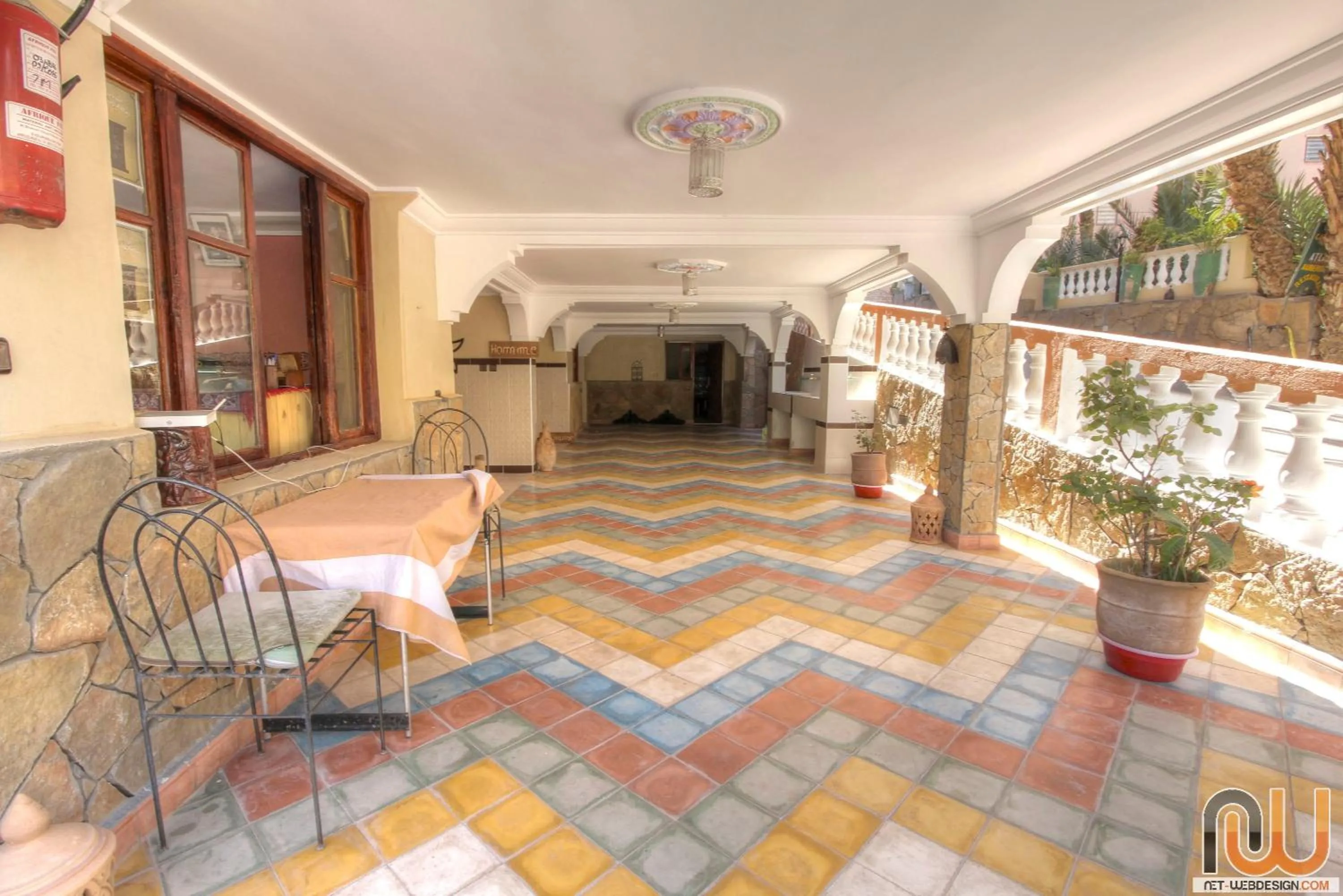 Lobby or reception in RIAD Camping ATLAS