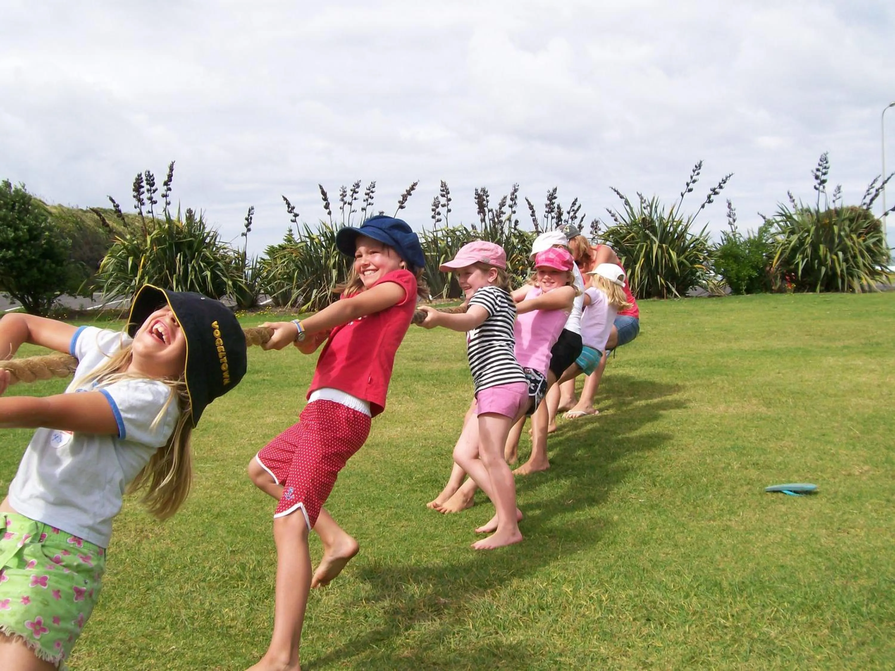 children in Opunake Beach Holiday Park