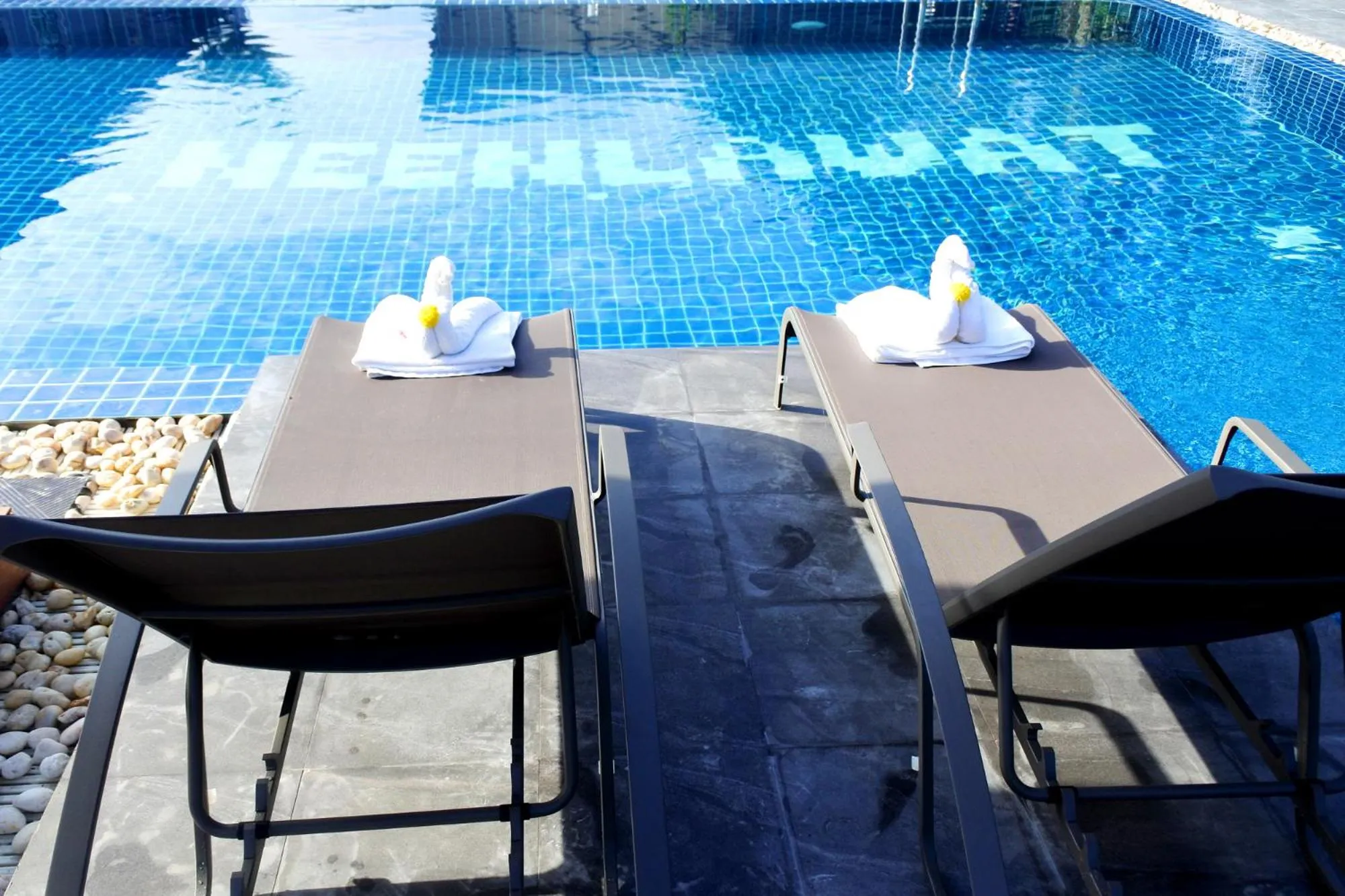 Pool view in Neenlawat Riverside