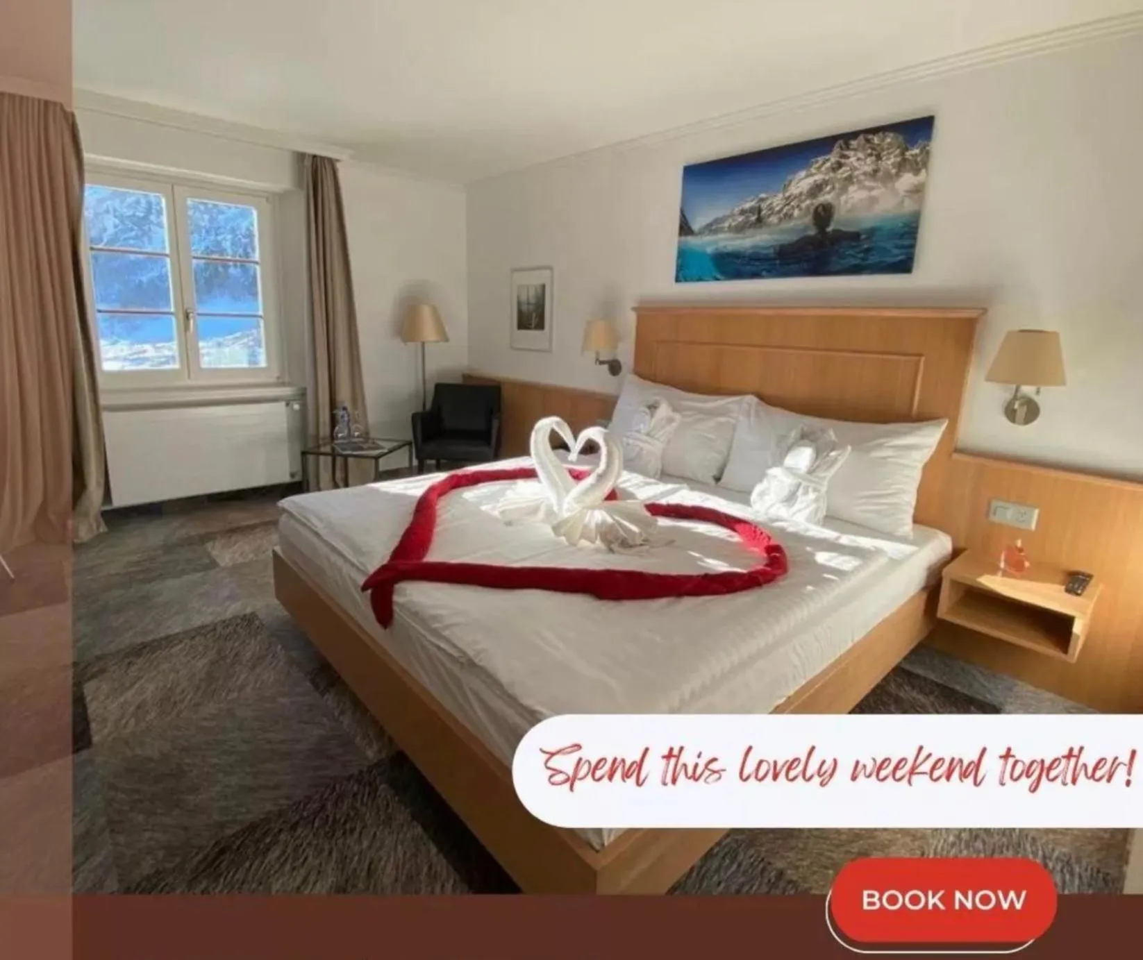 Bed in Thermalhotel De France