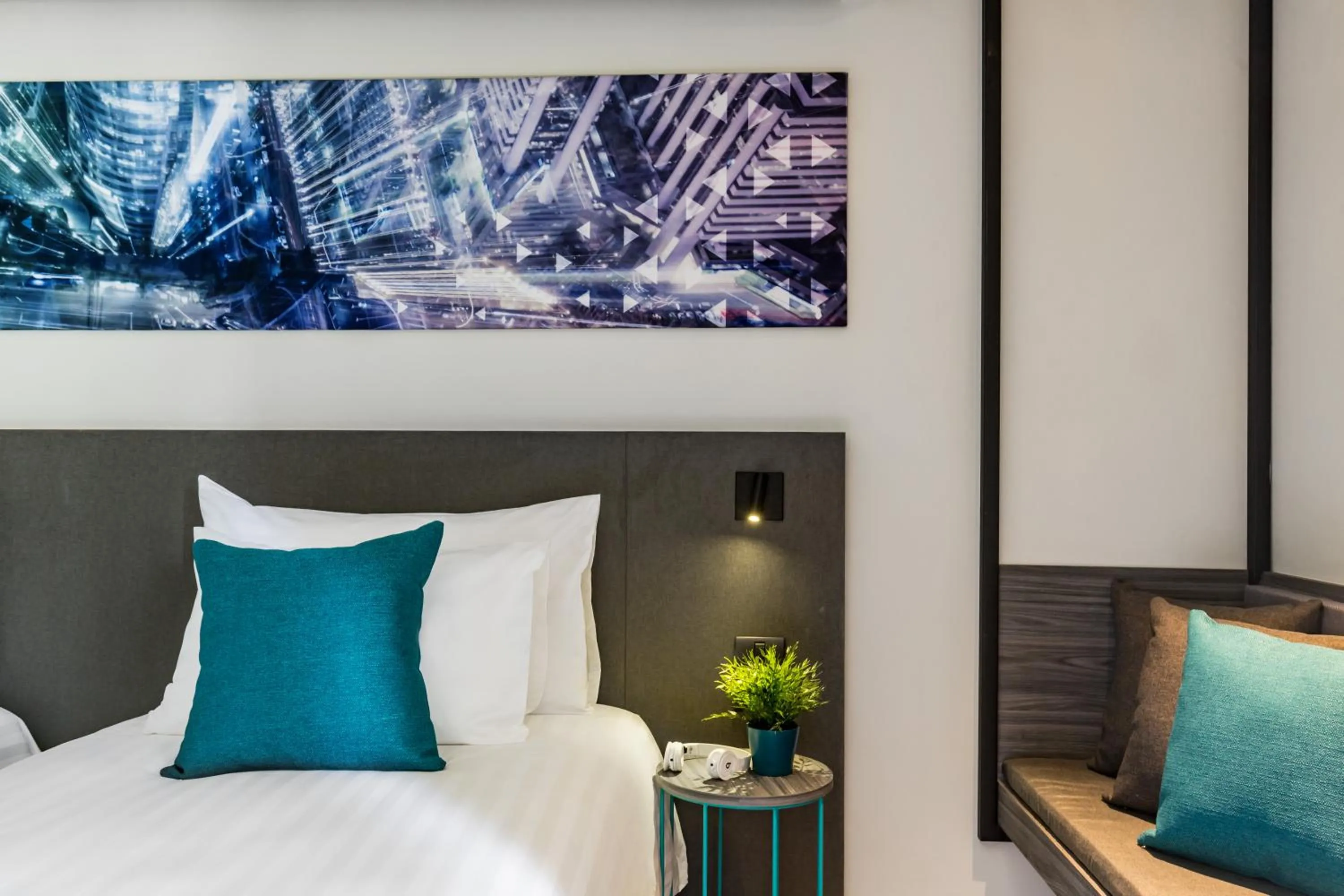 Decorative detail, Bed in Cross Vibe Bangkok Sukhumvit