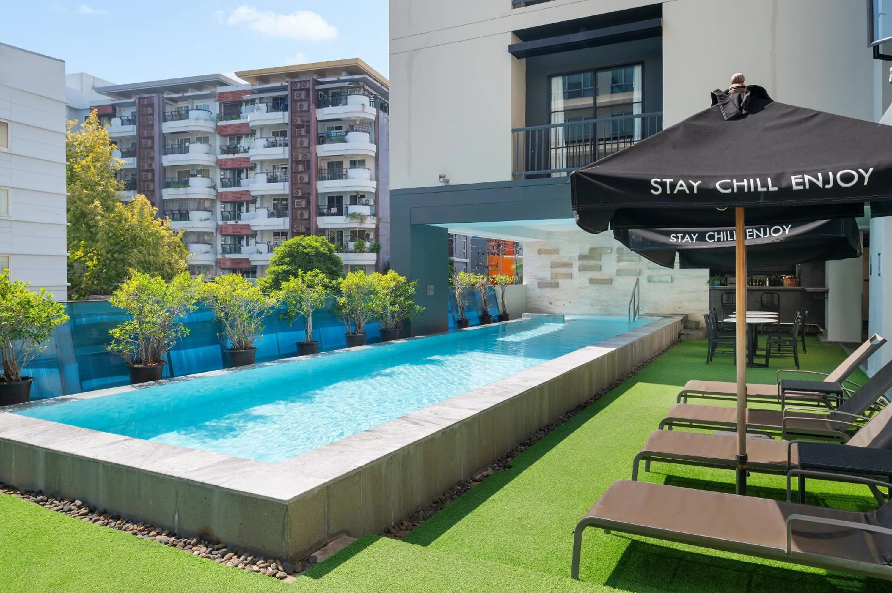 Swimming pool in Cross Vibe Bangkok Sukhumvit