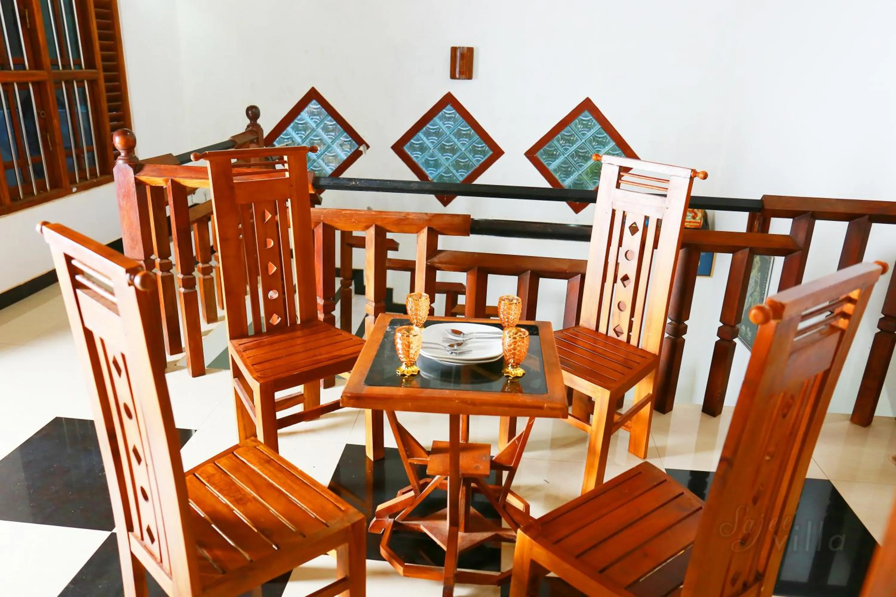 Seating area in Sajee Villa