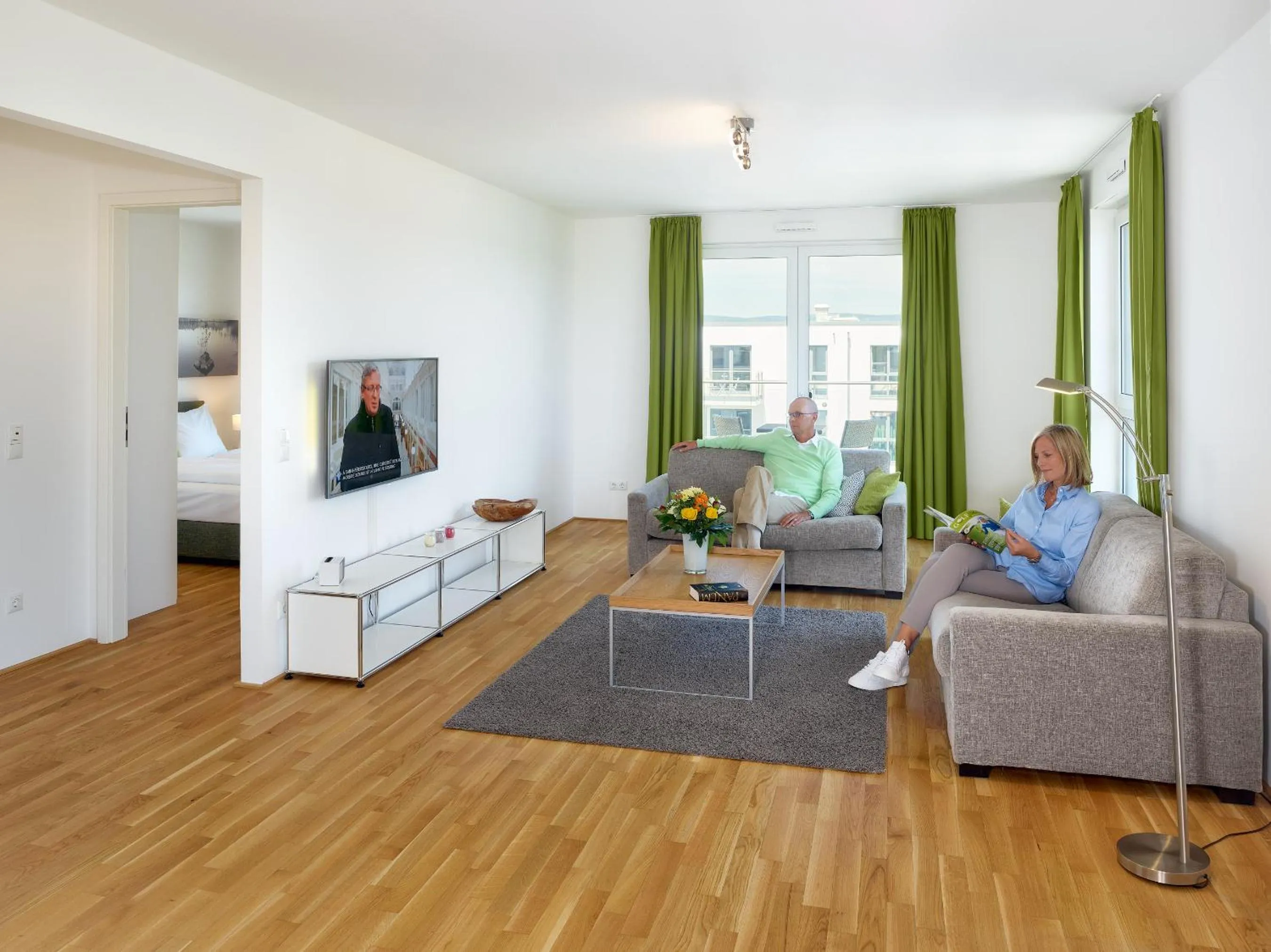 Living room in Aparthotel Parkallee