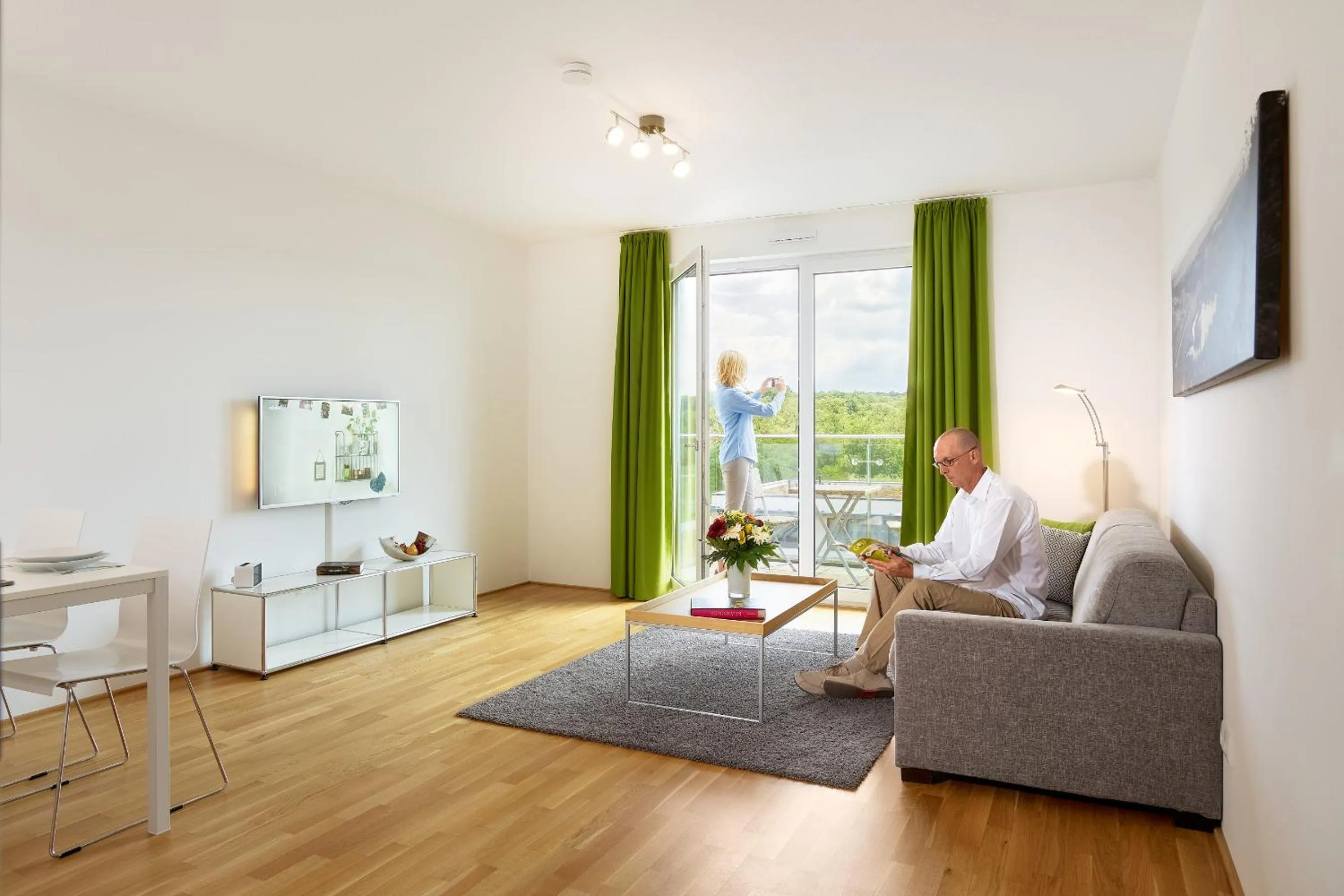 Living room in Aparthotel Parkallee