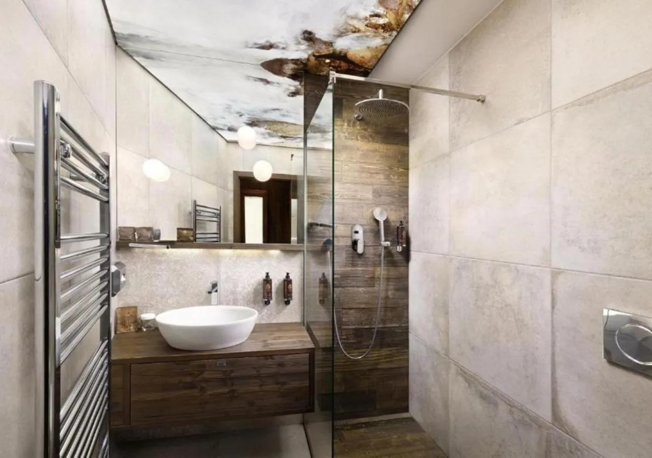 Shower in Hotel Pošta