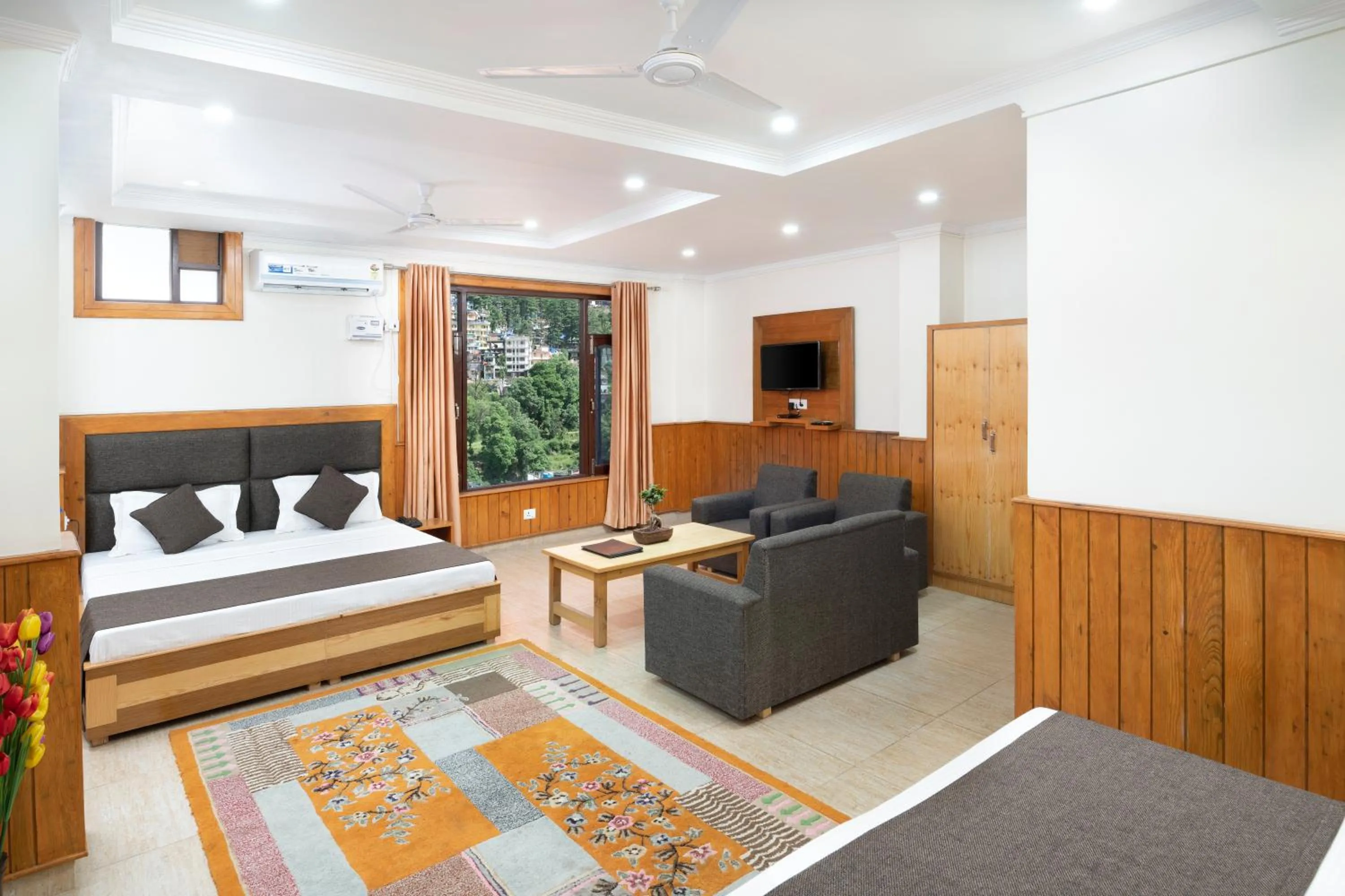 Seating area in The Posh Hotel