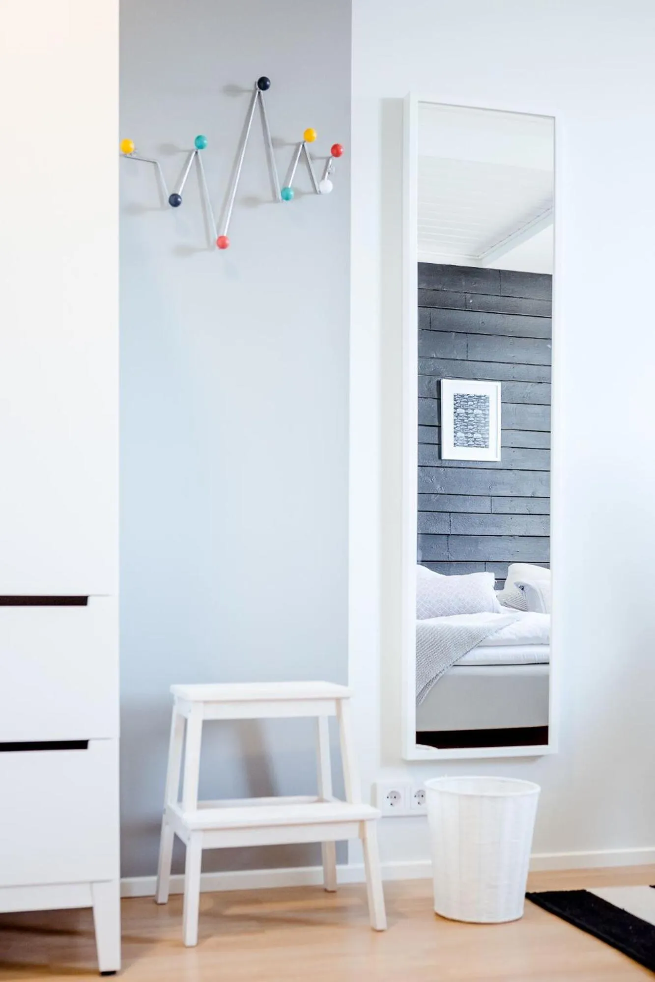 Decorative detail, Bed in Hostel Café Koti