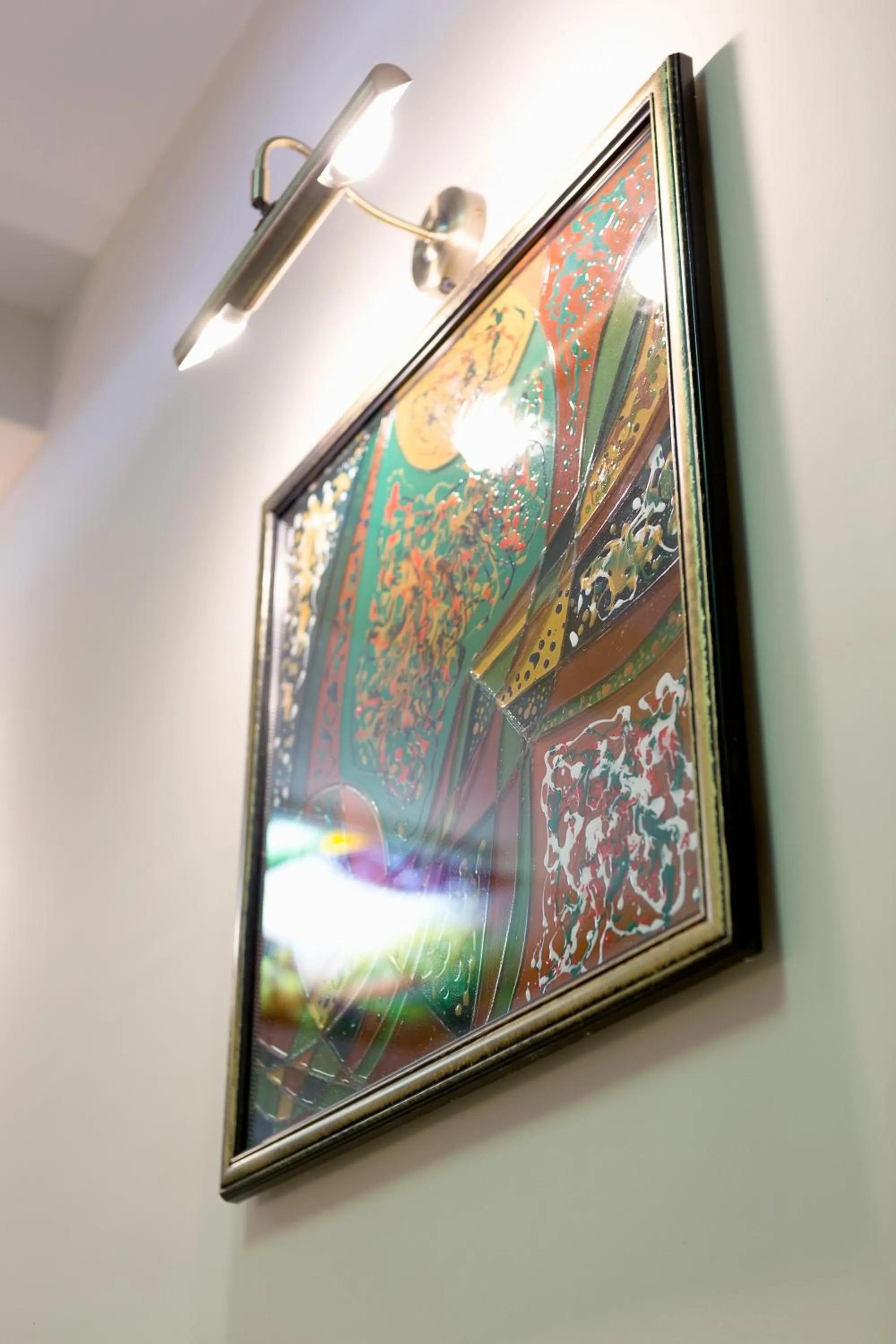 Decorative detail in Crema Residence