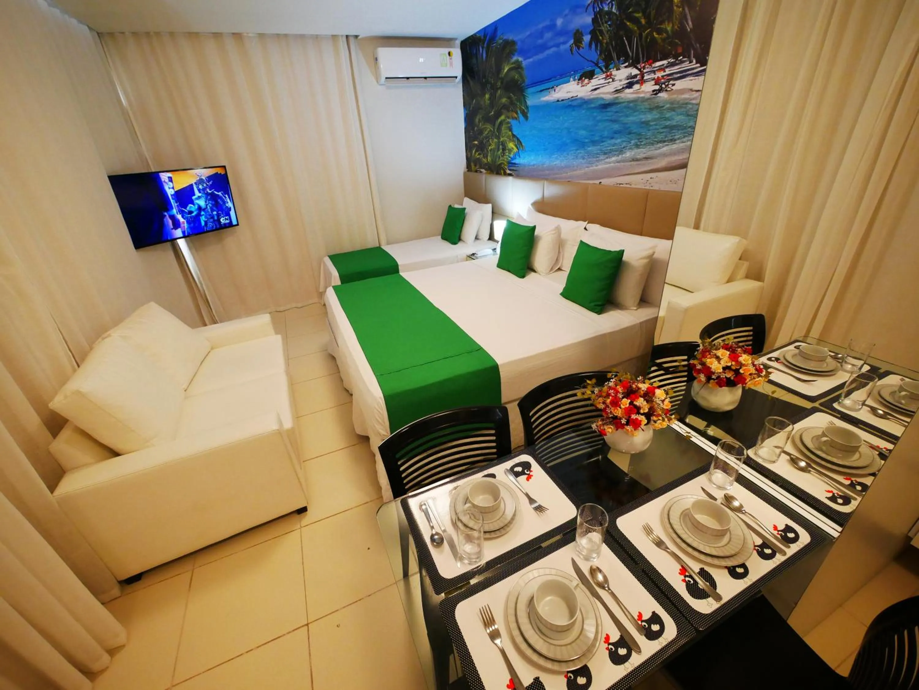 Photo of the whole room, Bed in Pousada Marie Claire Flats