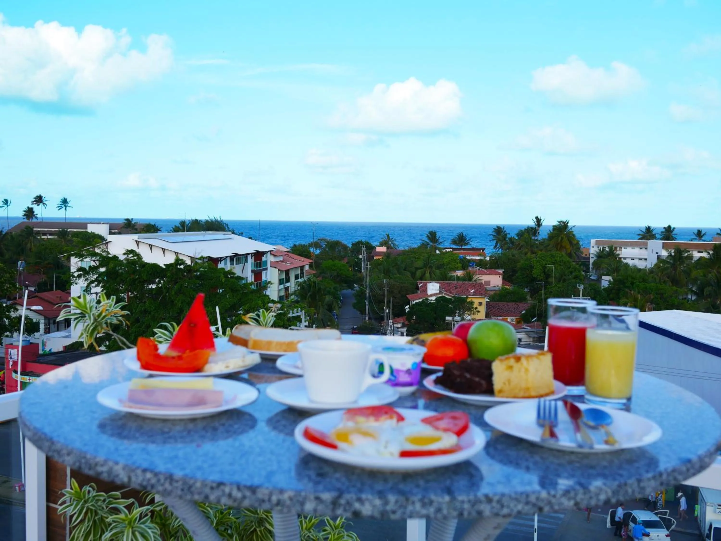 Balcony/Terrace in Pousada Marie Claire Flats