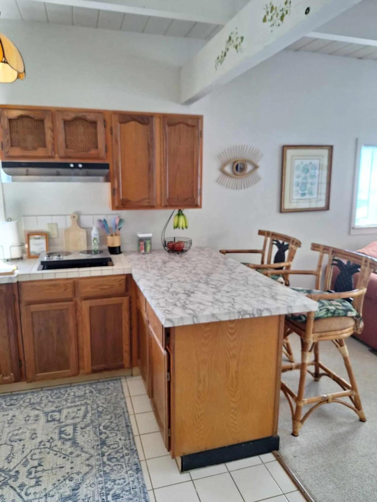 Kitchen or kitchenette in Belle Vue Waimea B&B Corporation - Big Island of Hawaii