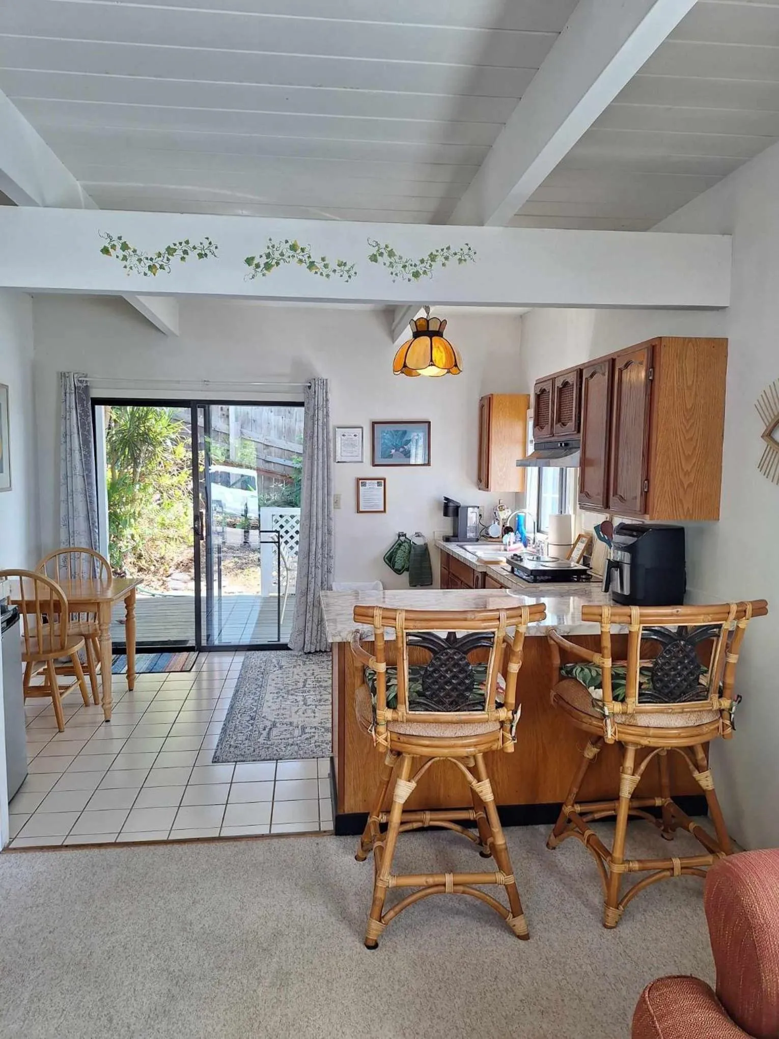 Kitchen or kitchenette in Belle Vue Waimea B&B Corporation - Big Island of Hawaii