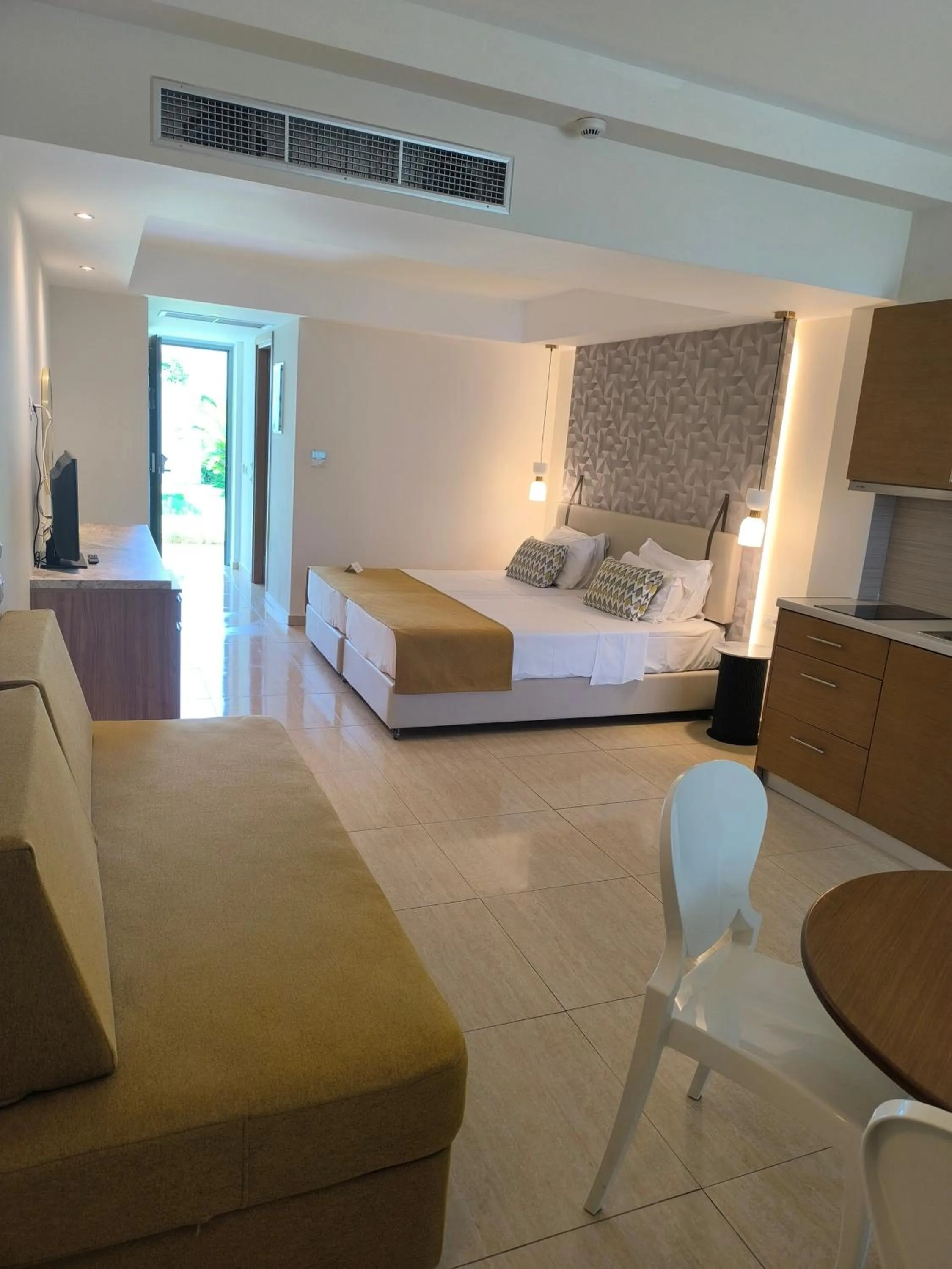 Bed in Asterias Beach Resort