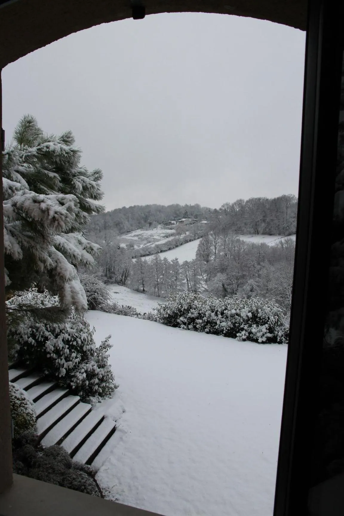 Garden view in Le Vallon de Saint André