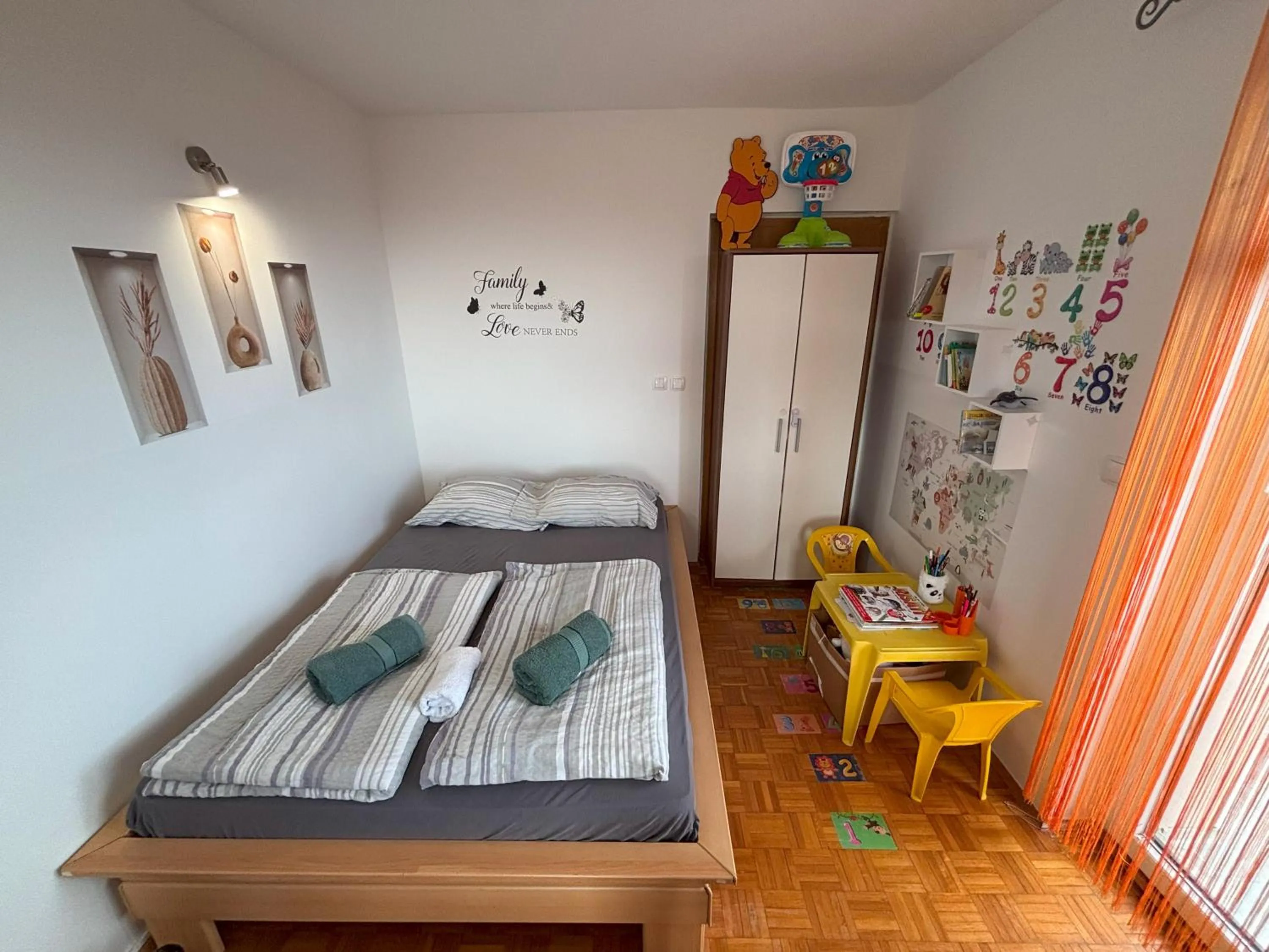 Bed in Apartment Panorama