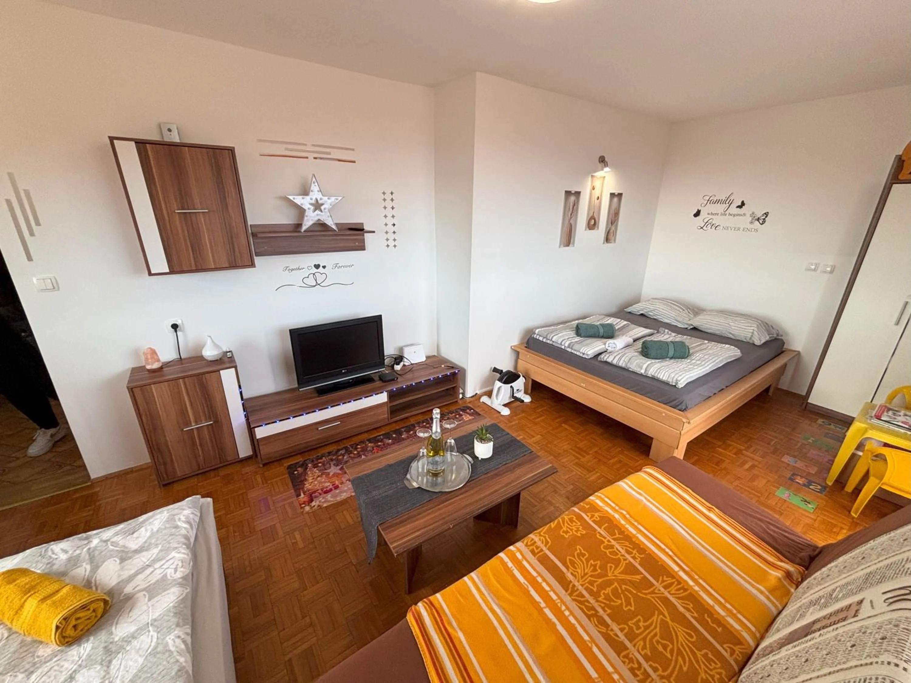 Bed in Apartment Panorama