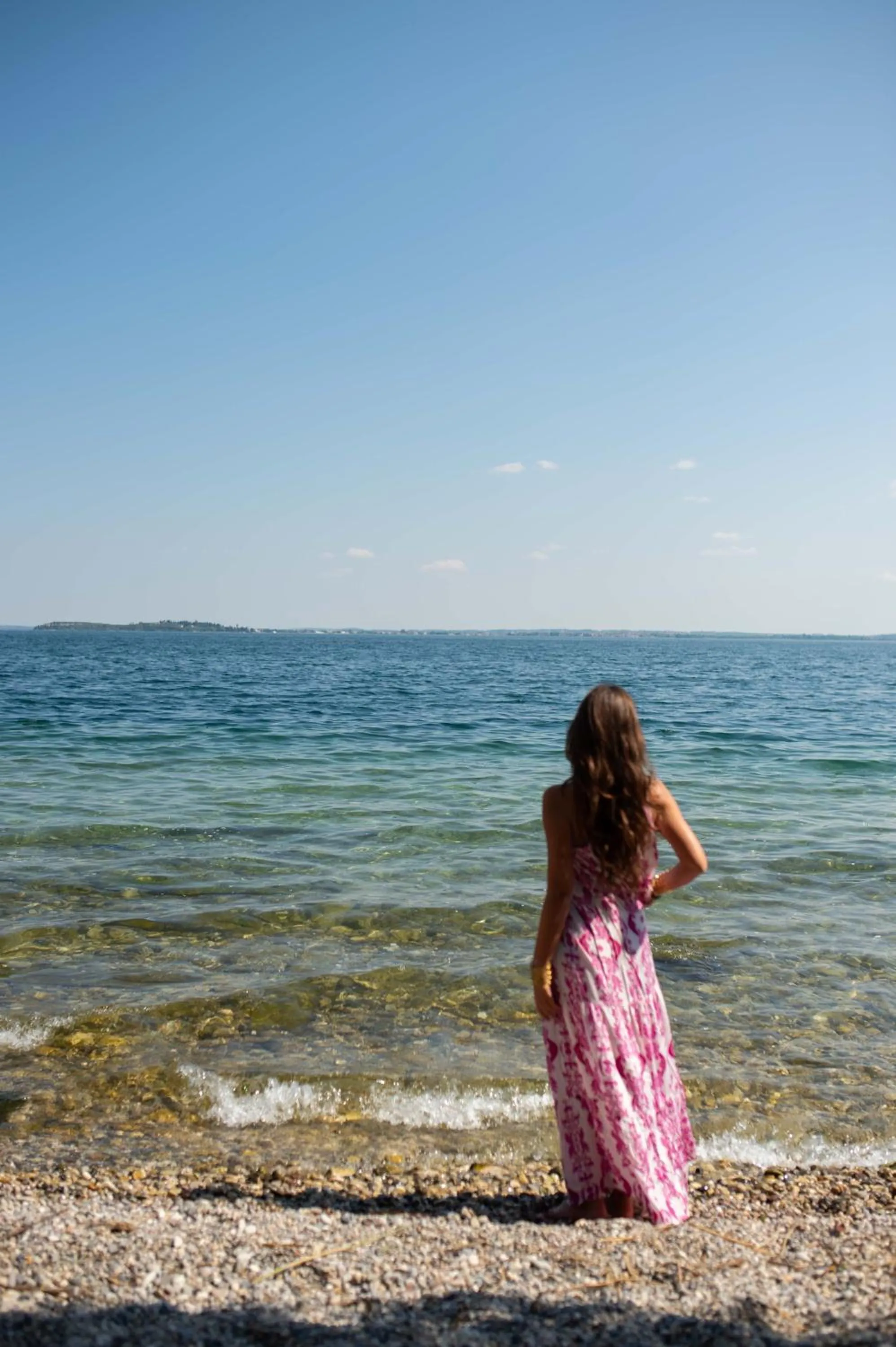 Beach in Holiday Garda Villa Dolcelago Lake Front