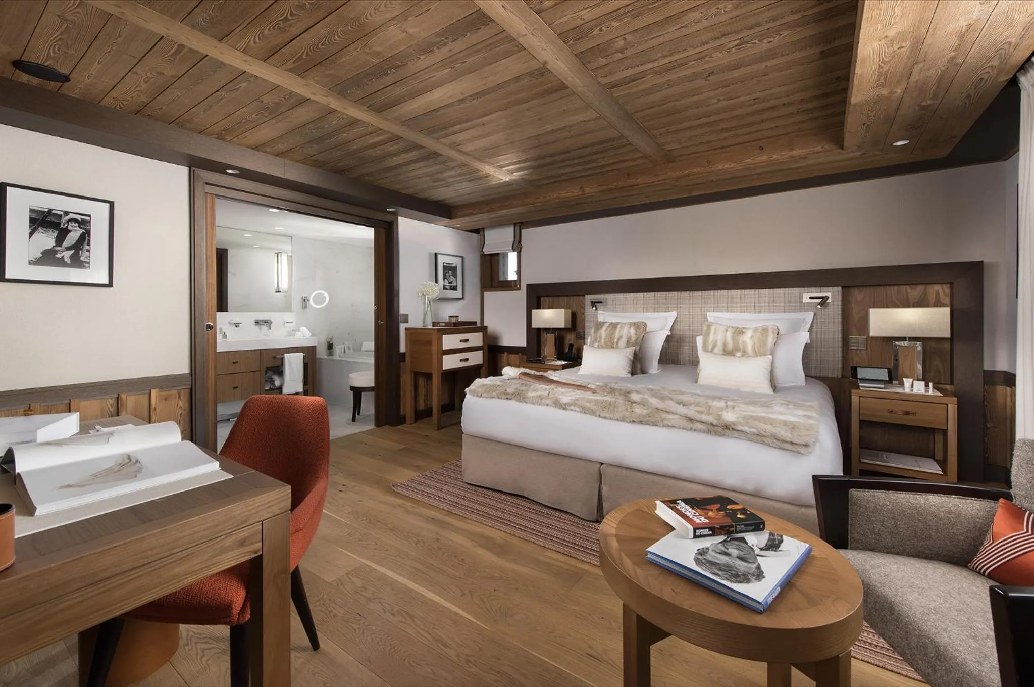 Photo of the whole room, Bed in Hôtel Barrière Les Neiges Courchevel