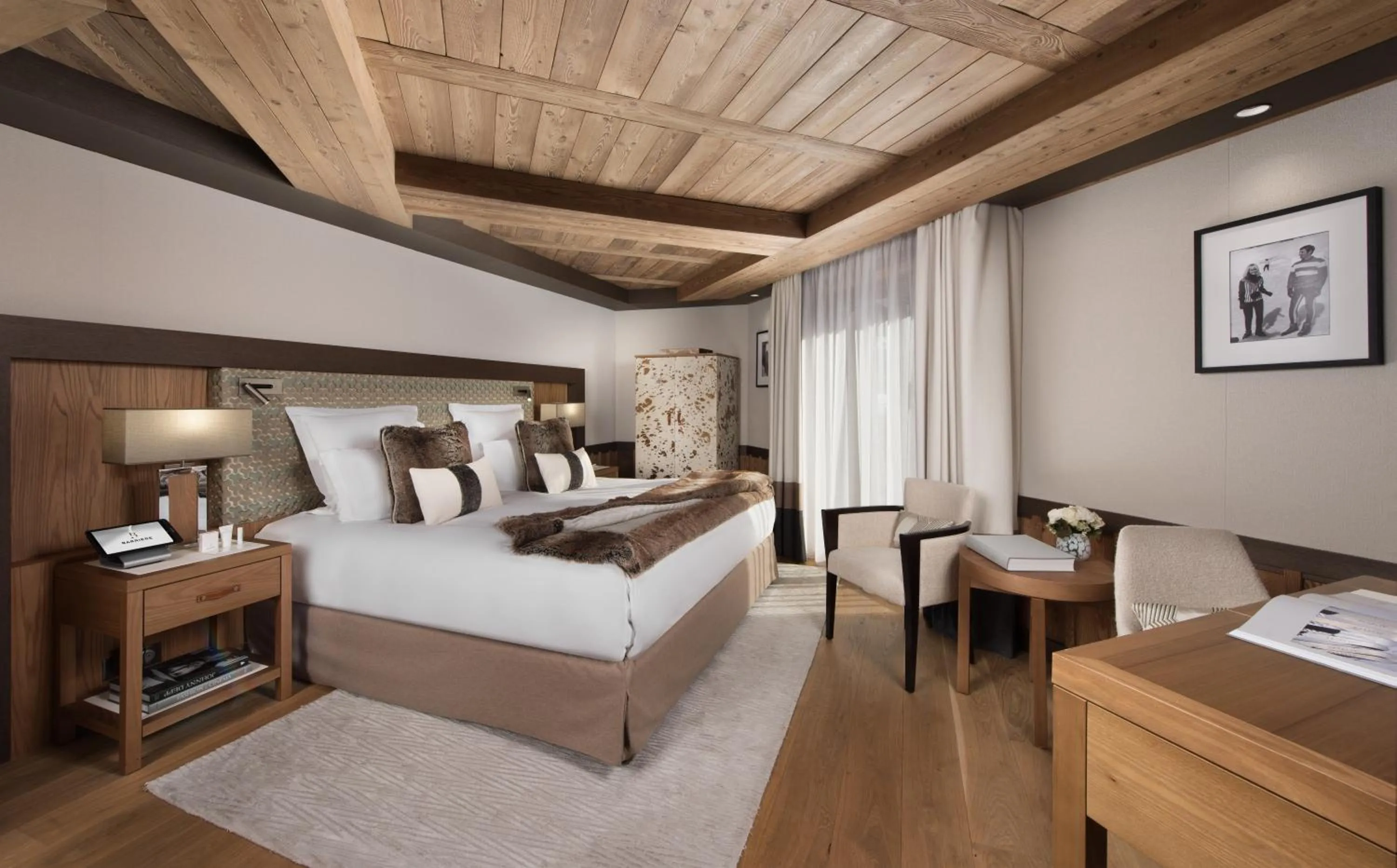Photo of the whole room, Bed in Hôtel Barrière Les Neiges Courchevel