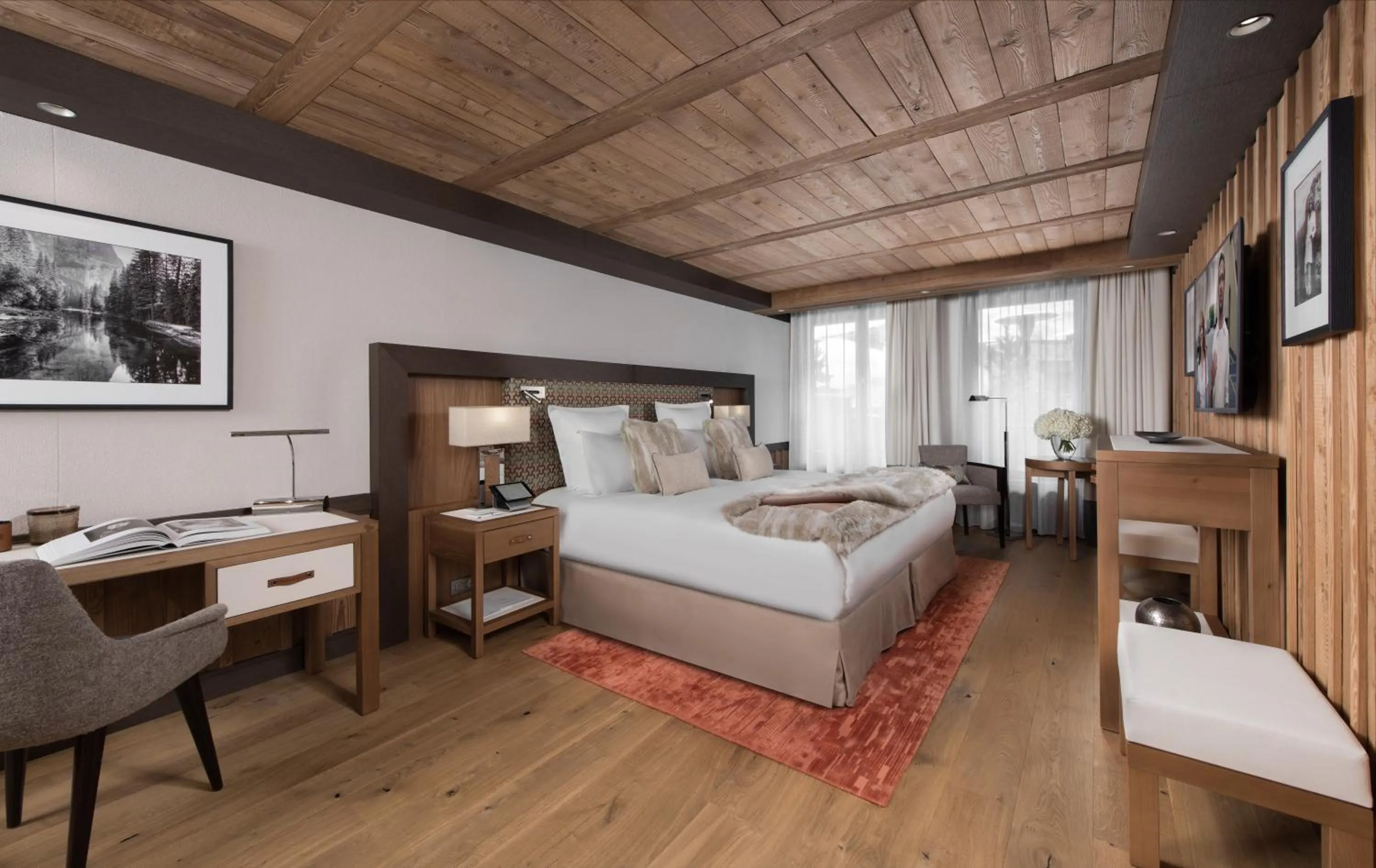 Photo of the whole room, Bed in Hôtel Barrière Les Neiges Courchevel