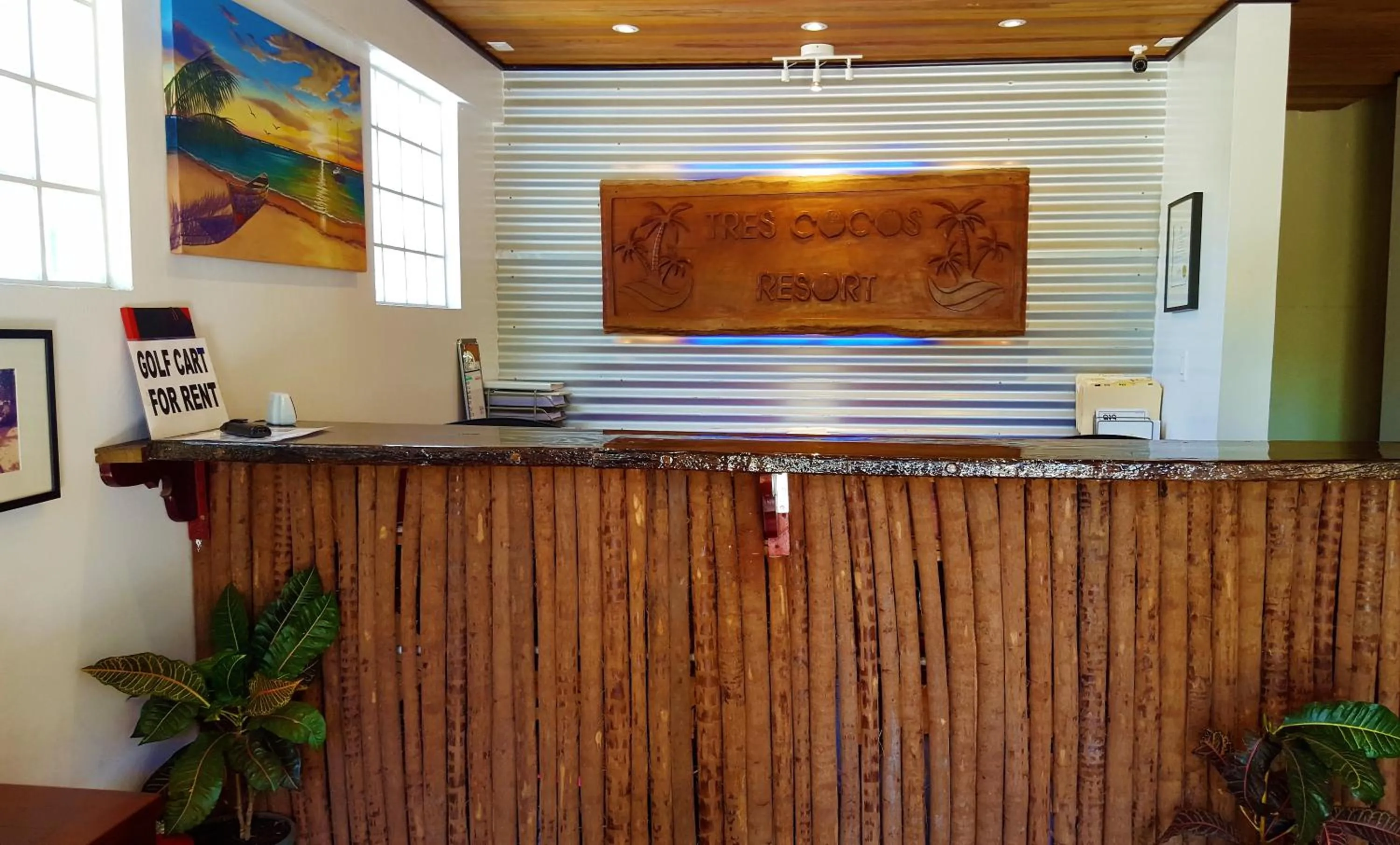 Lobby or reception in Tres Cocos Resort