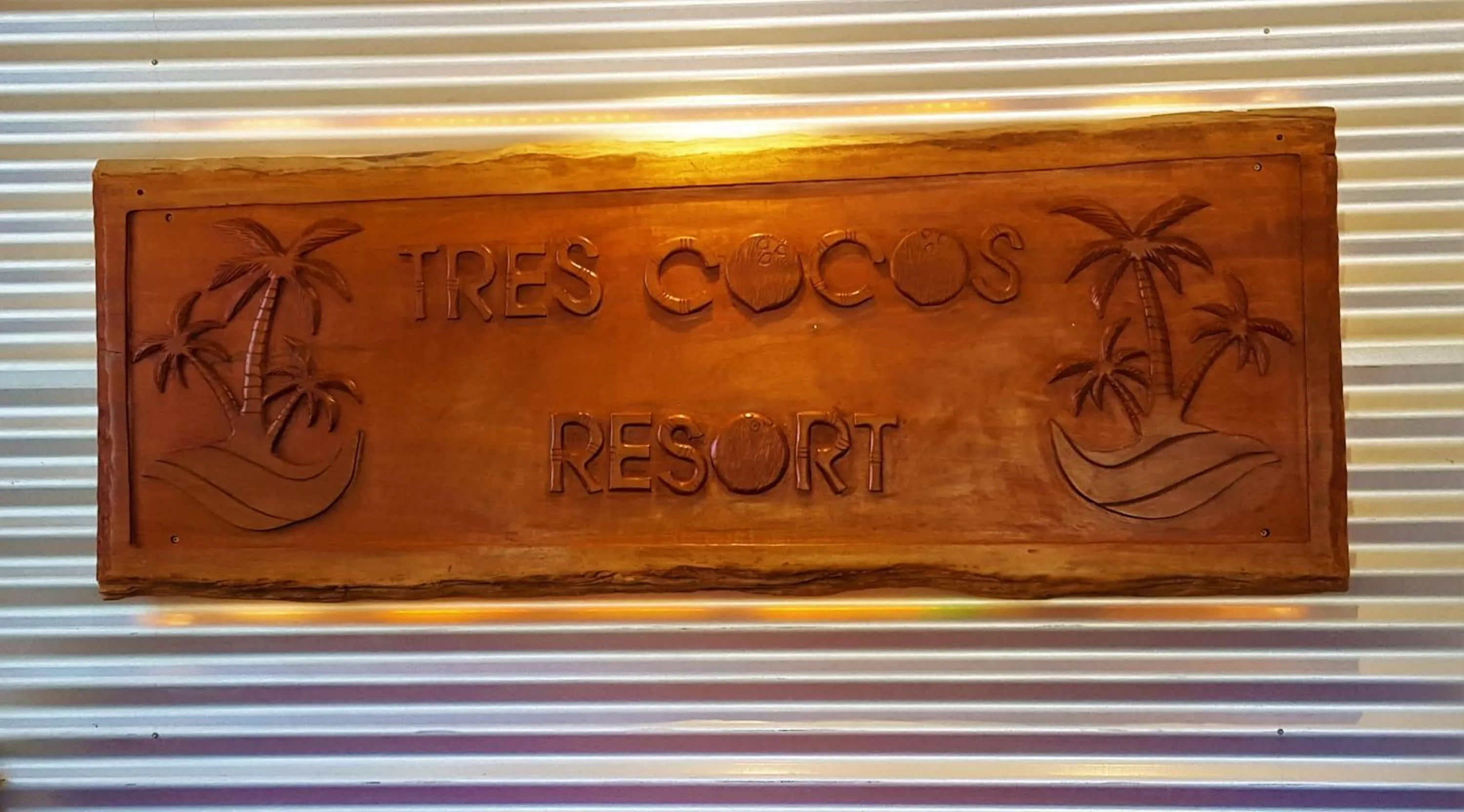 Property logo or sign in Tres Cocos Resort