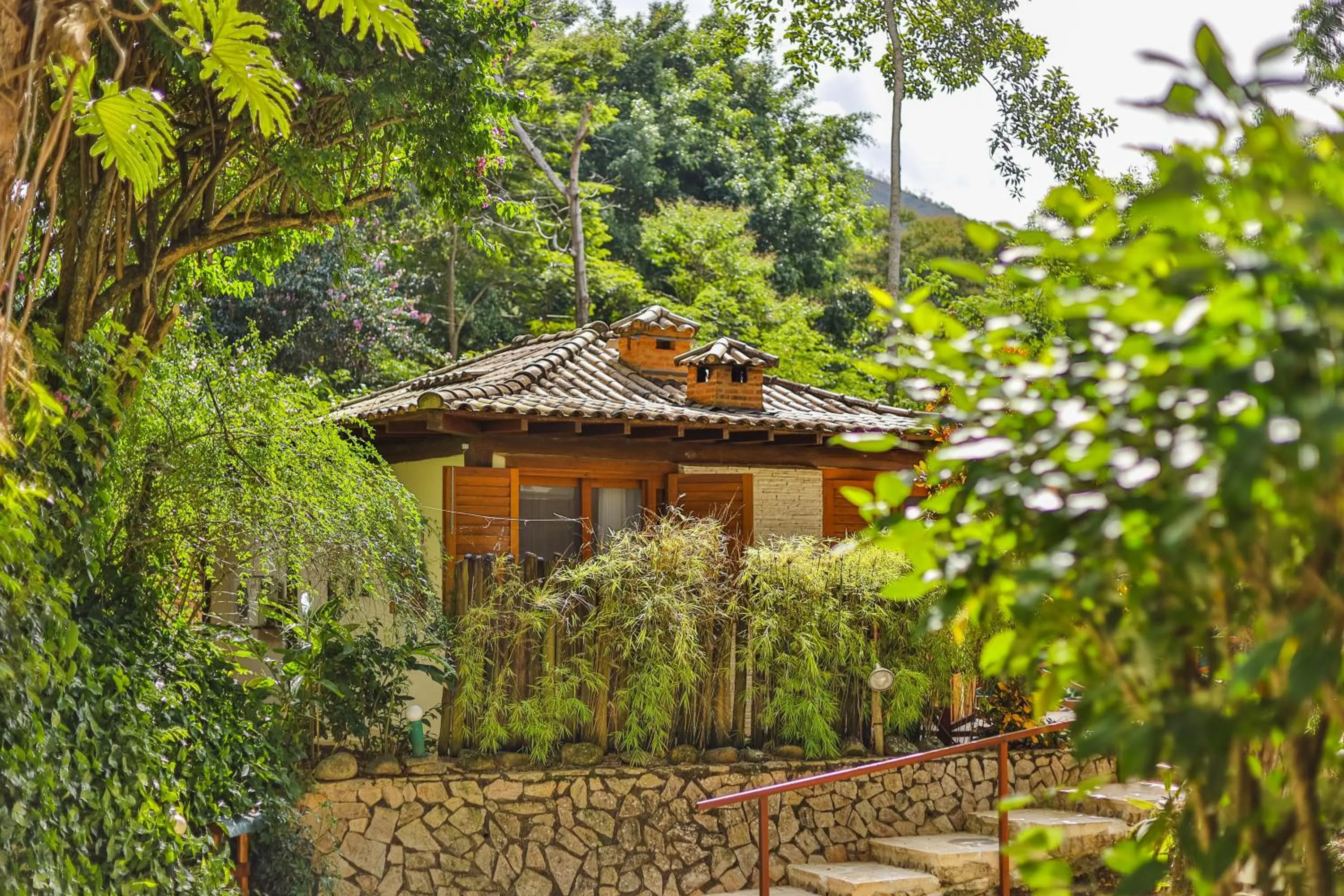 Garden view in Spa Posse do Corpo