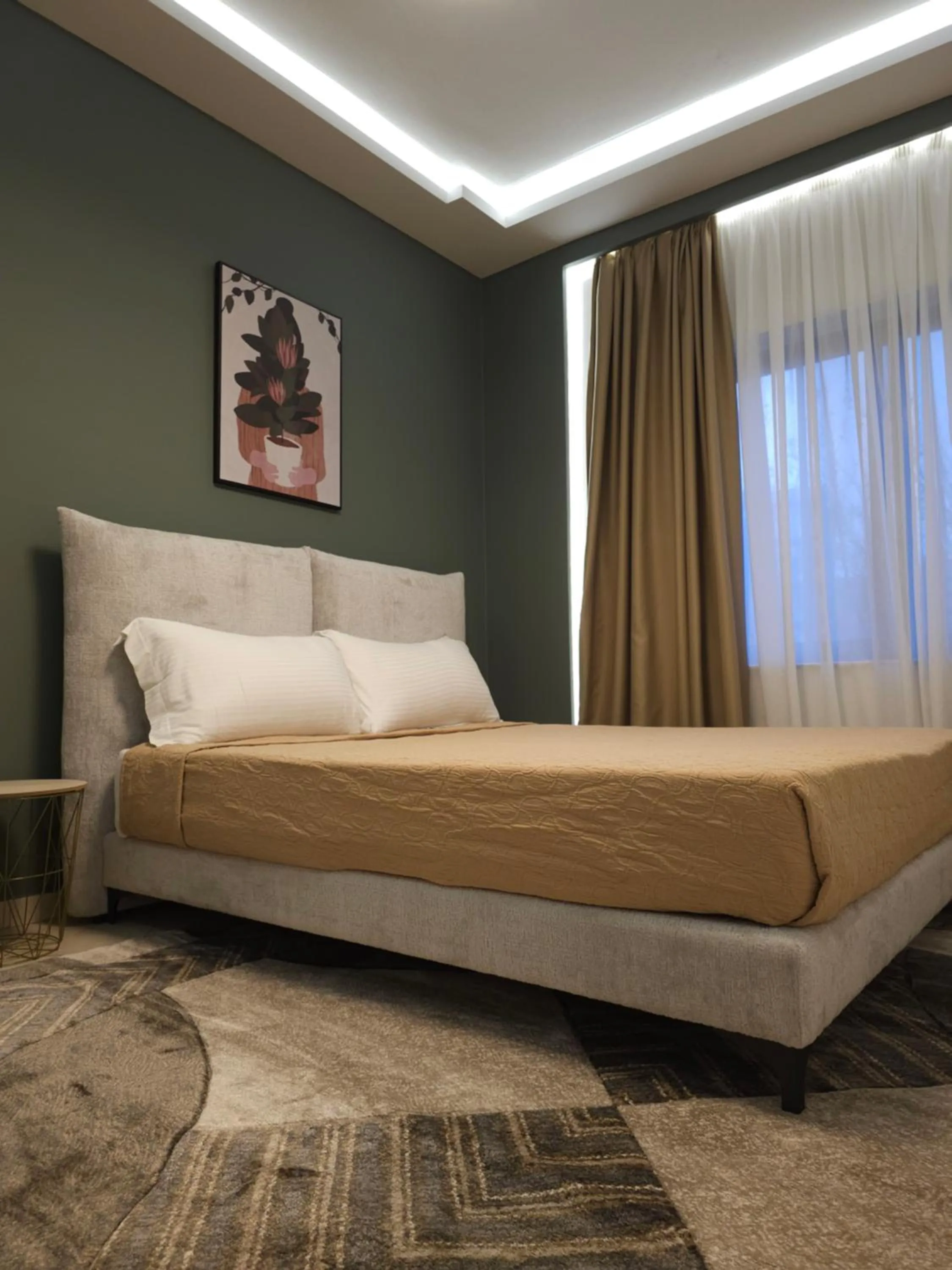 Bed in Oda Hotel Tirana