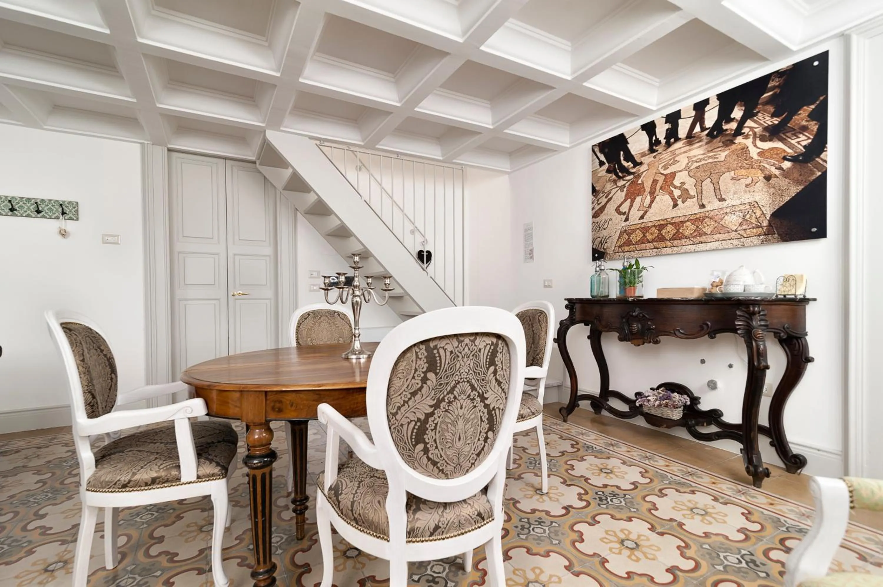 Seating area in Palazzo Mandurino luxury relais