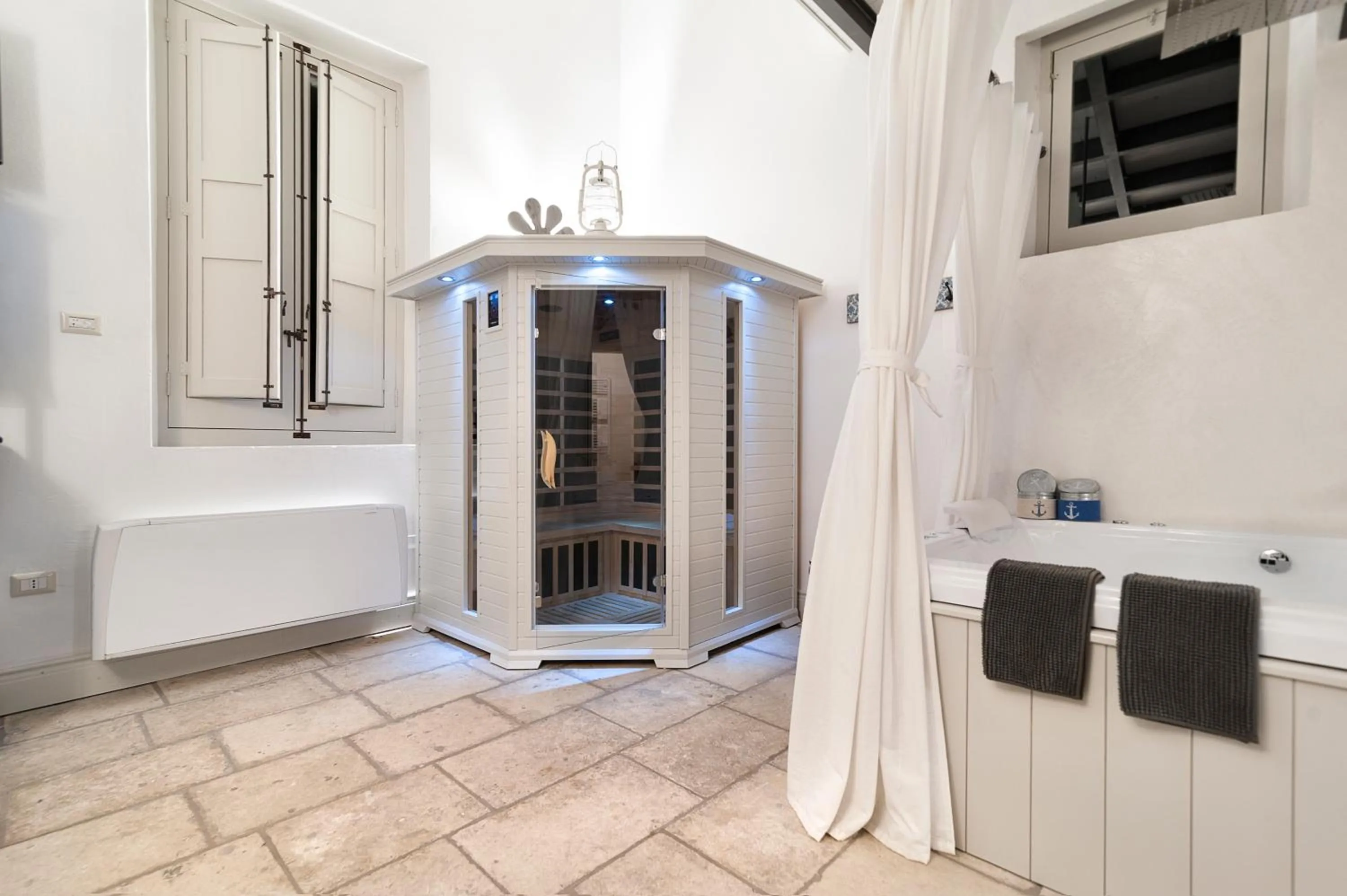 Sauna in Palazzo Mandurino luxury relais