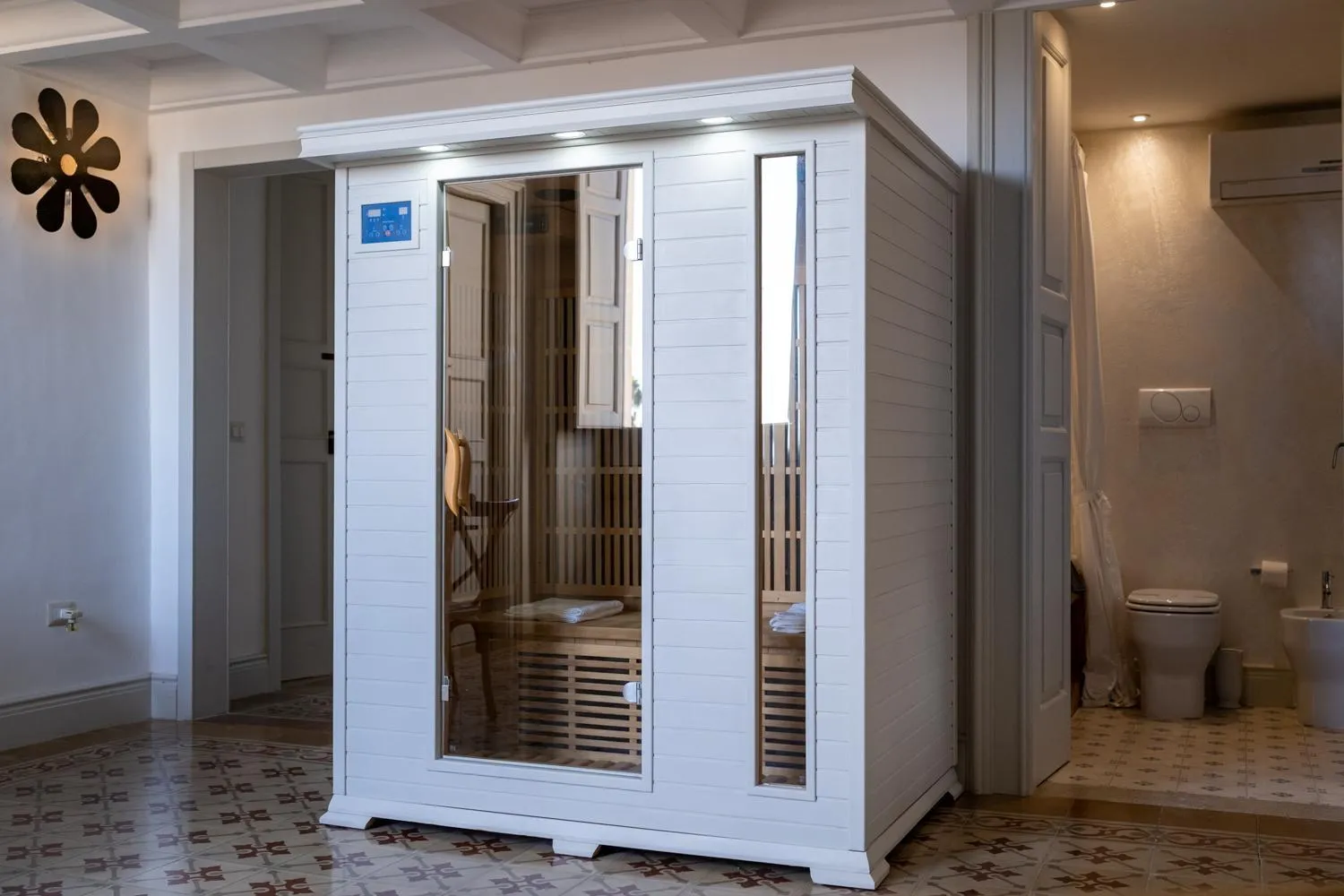Sauna in Palazzo Mandurino luxury relais