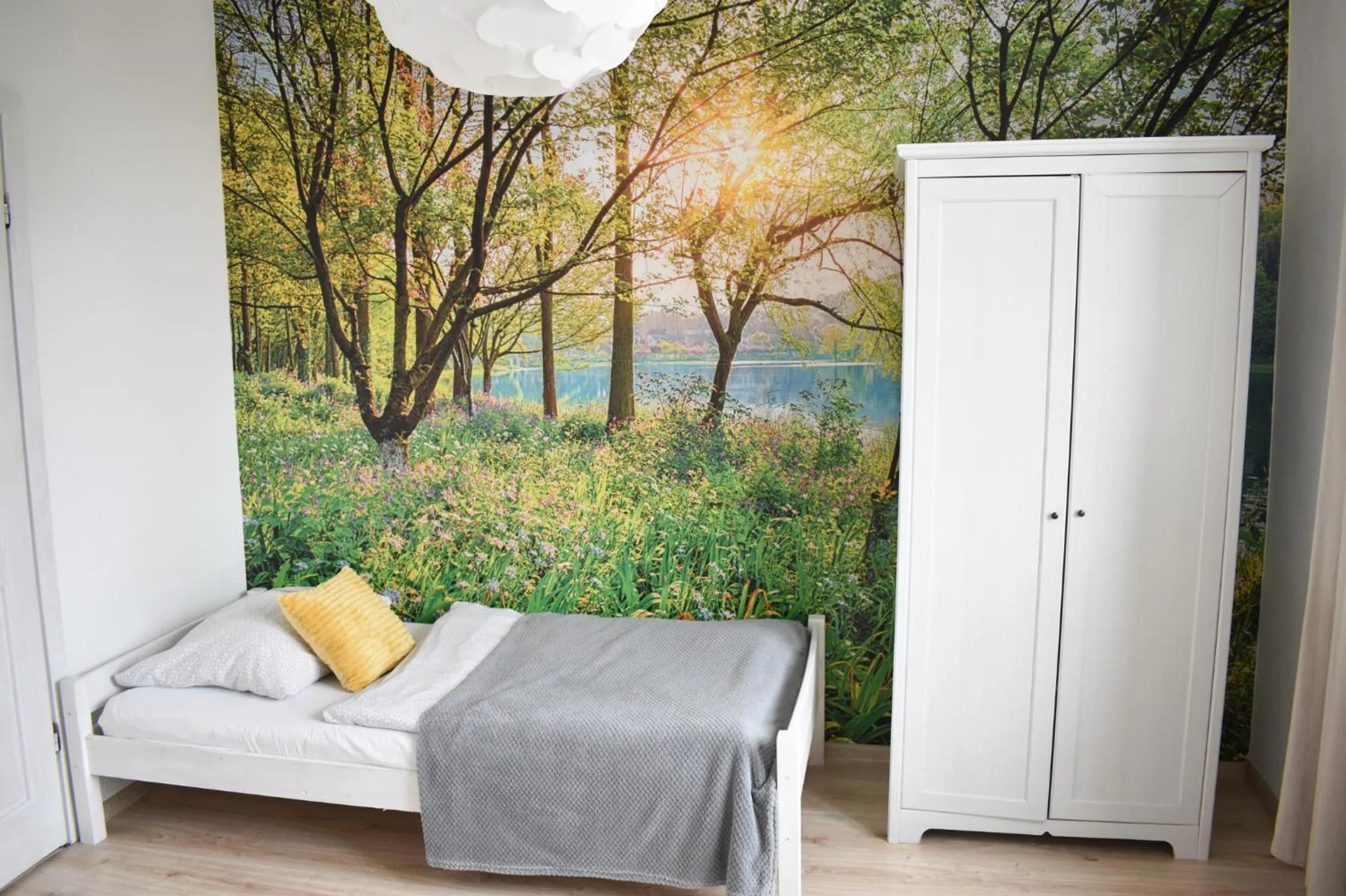 wardrobe, Bed in Hostel Przed Świtem