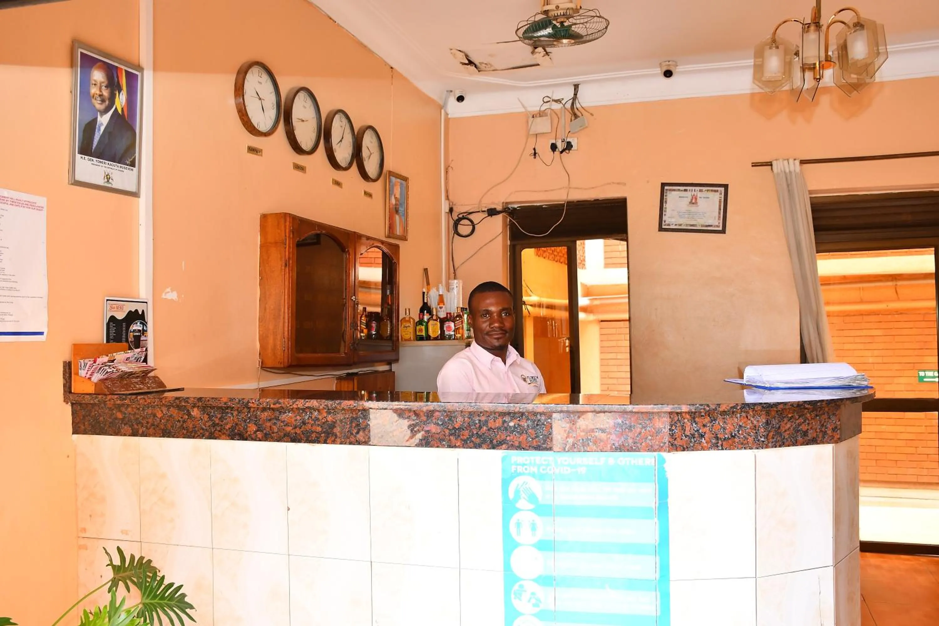 Lobby or reception in Florida Hotel Zaana Kampala