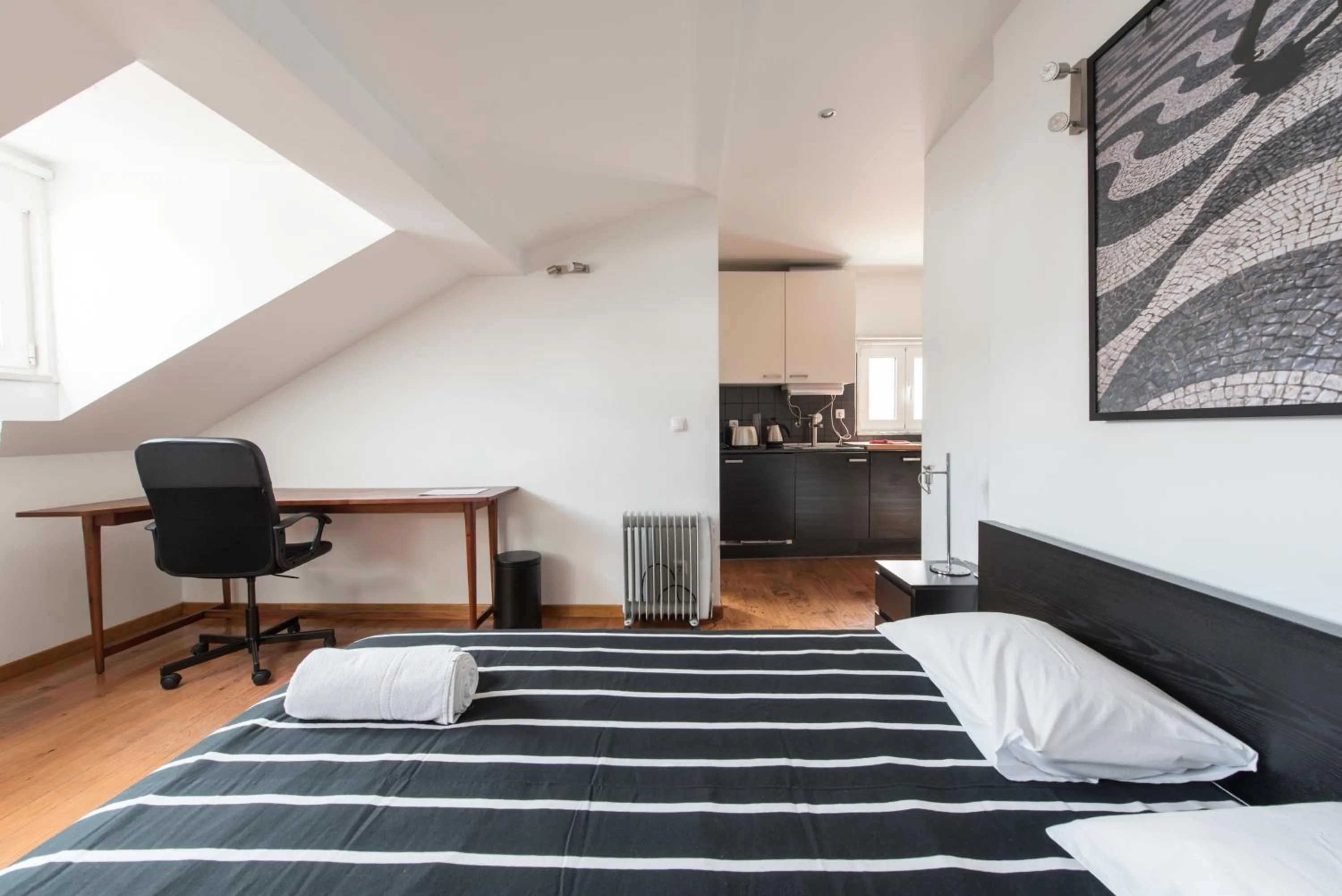 Bedroom, Bed in Cozy apartment in Bairro Alto