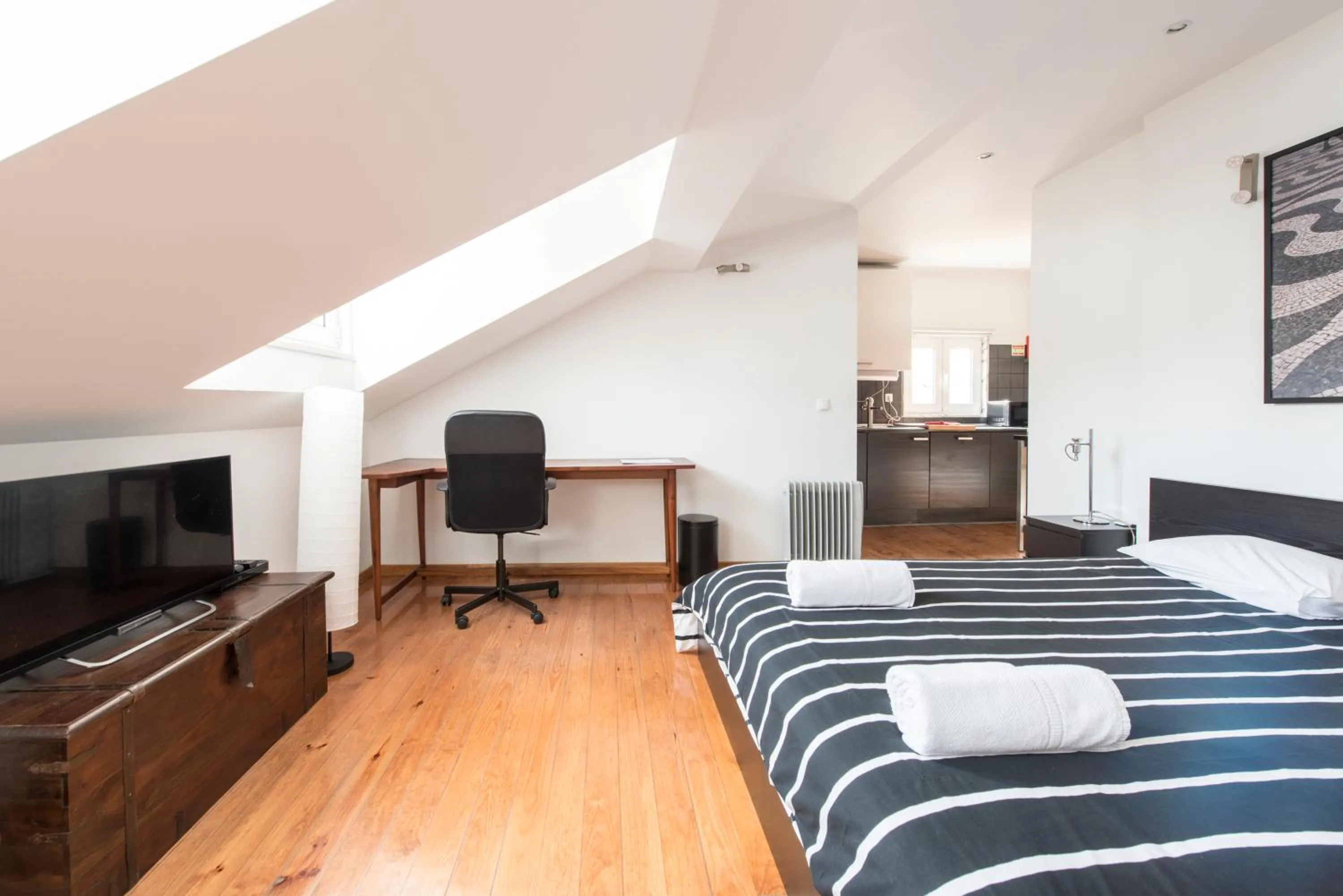 Bedroom, Bed in Cozy apartment in Bairro Alto