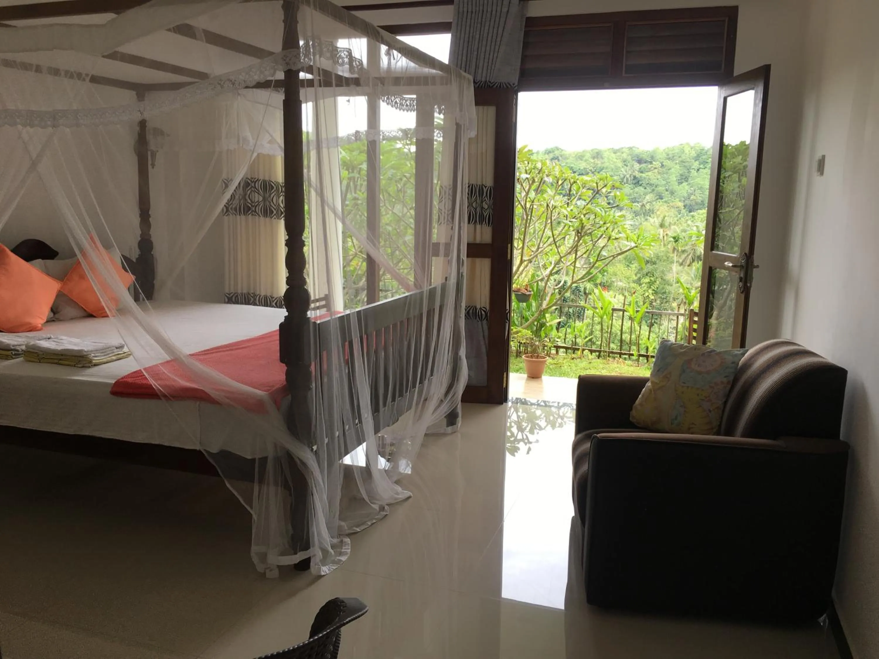 Bed in Villa Kaetana Lanka Unawatuna