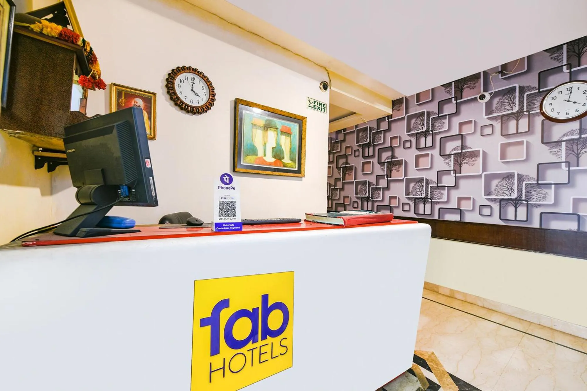 Lobby or reception in FabHotel Grand Boutique