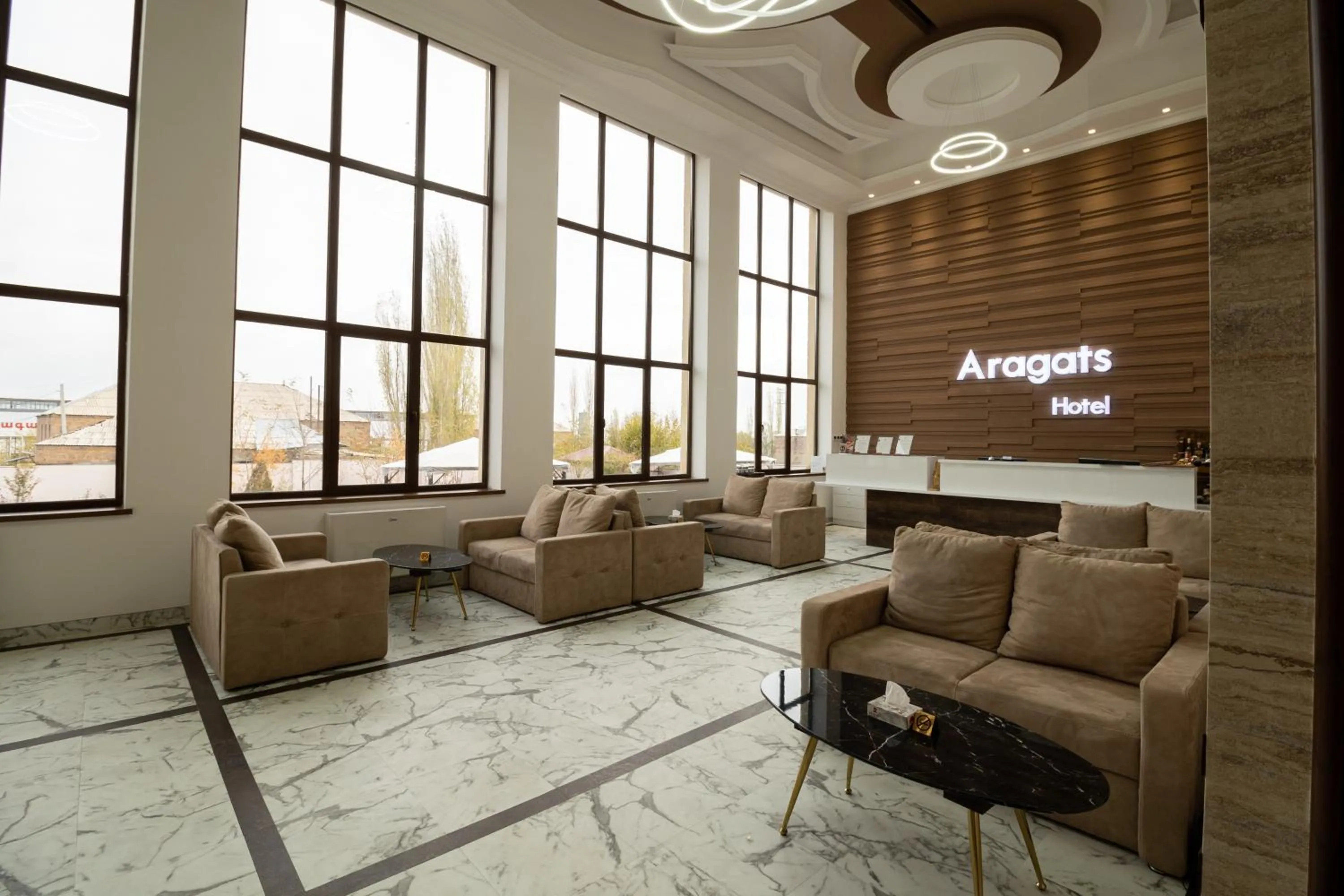 Lobby or reception in Aragats Hotel