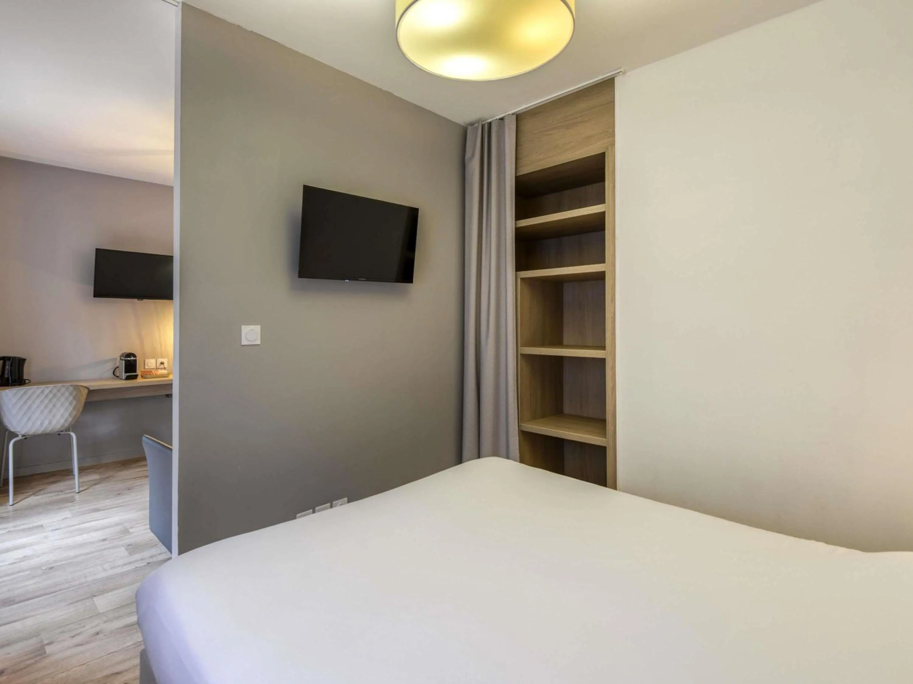 Bedroom, Bed in Aparthotel Adagio Access Saint Nazaire