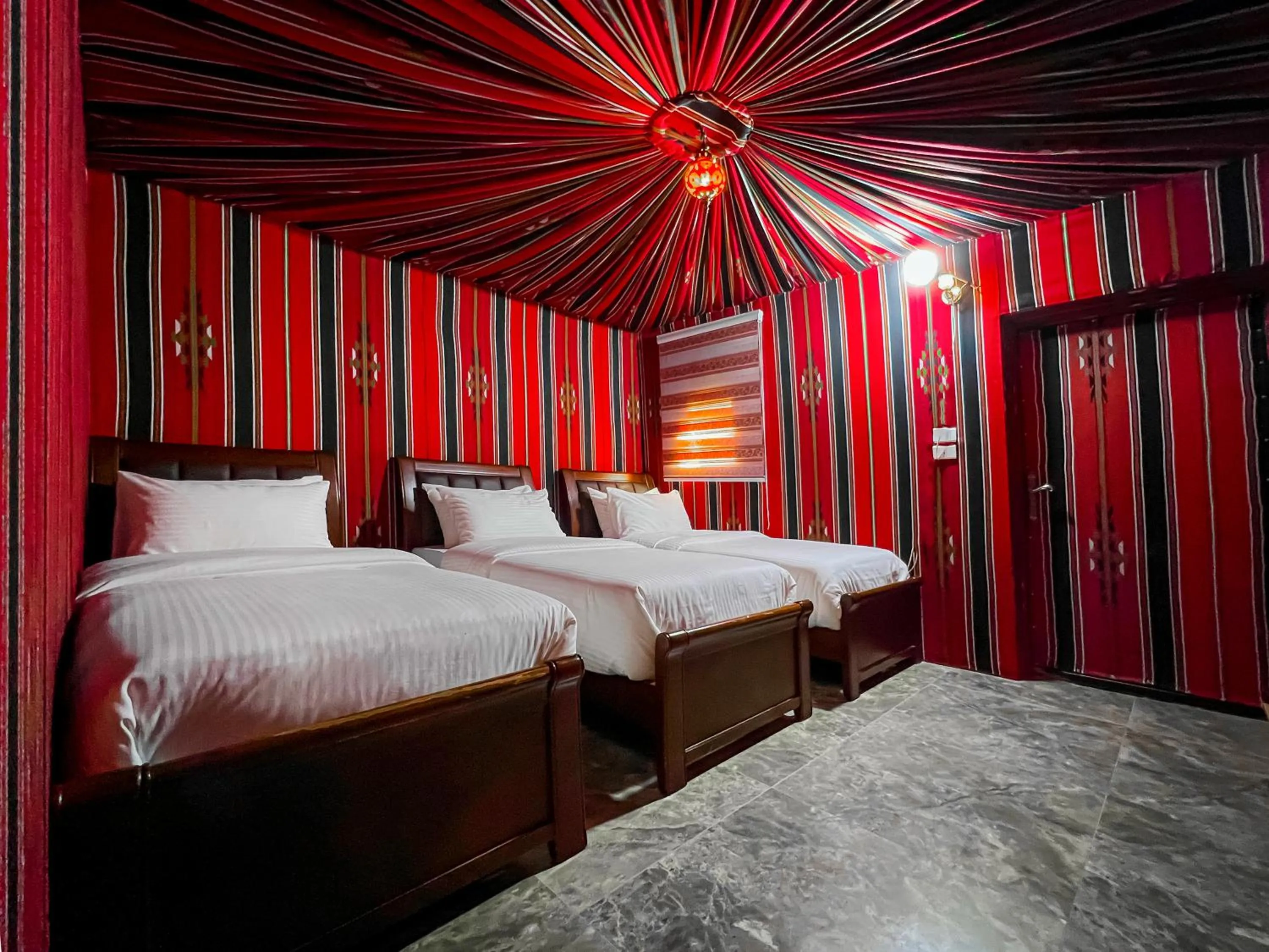 Deluxe Triple Tent in Little Petra Bedouin Camp