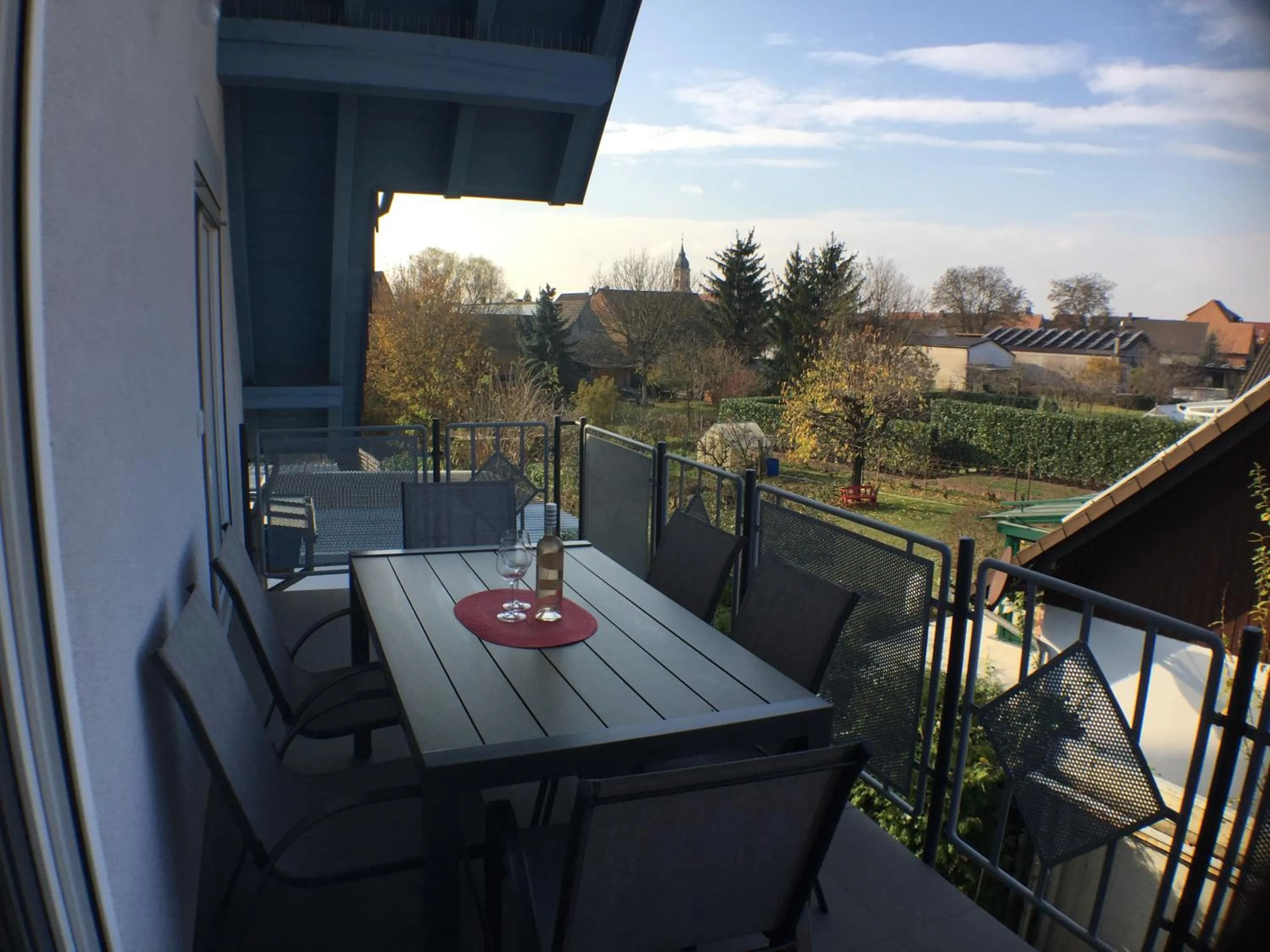 Balcony/Terrace in Ferienwohnung Alte B3