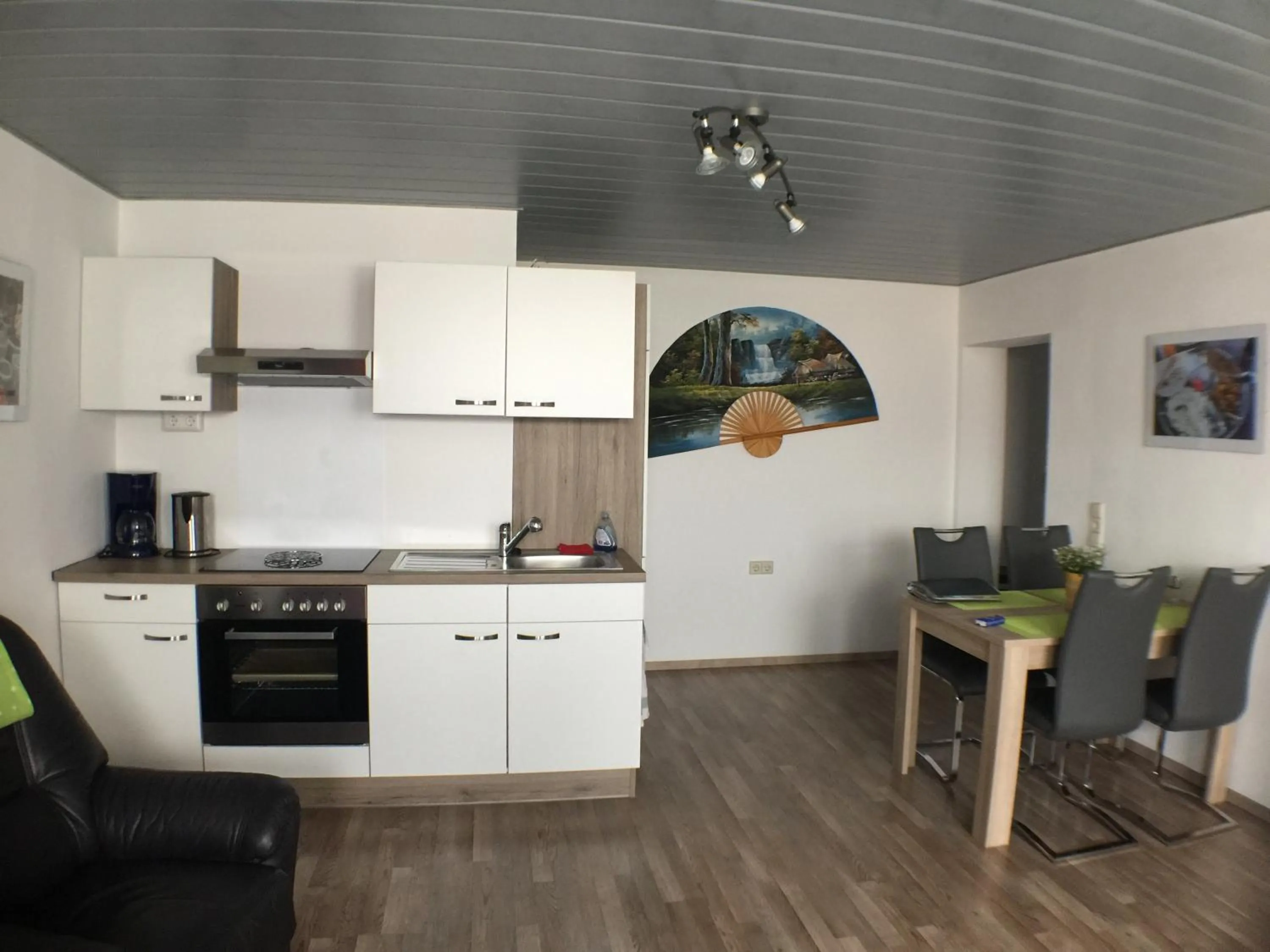 Kitchen or kitchenette in Ferienwohnung Alte B3