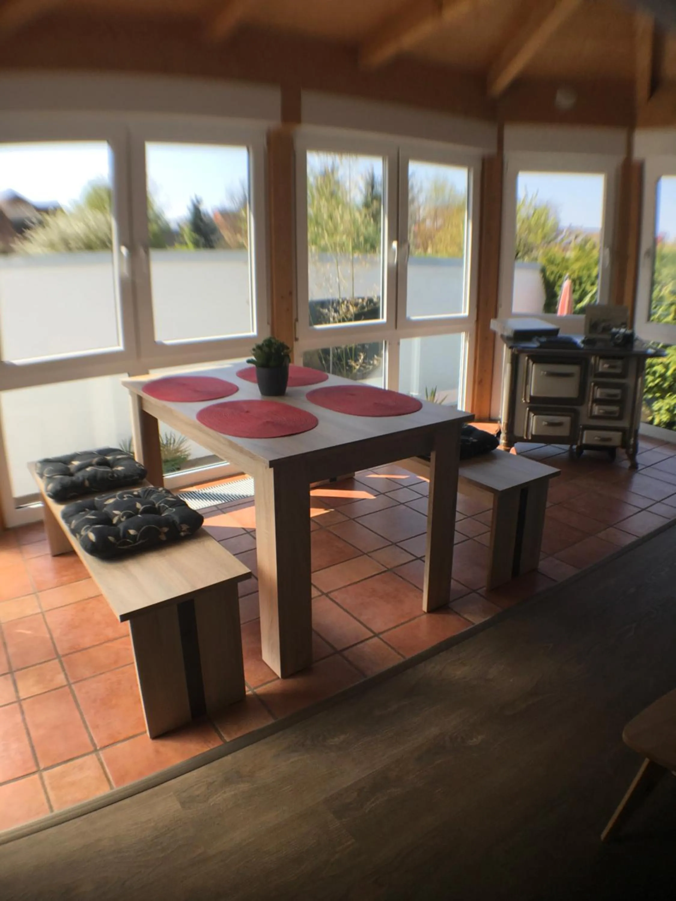 Dining area in Ferienwohnung Alte B3