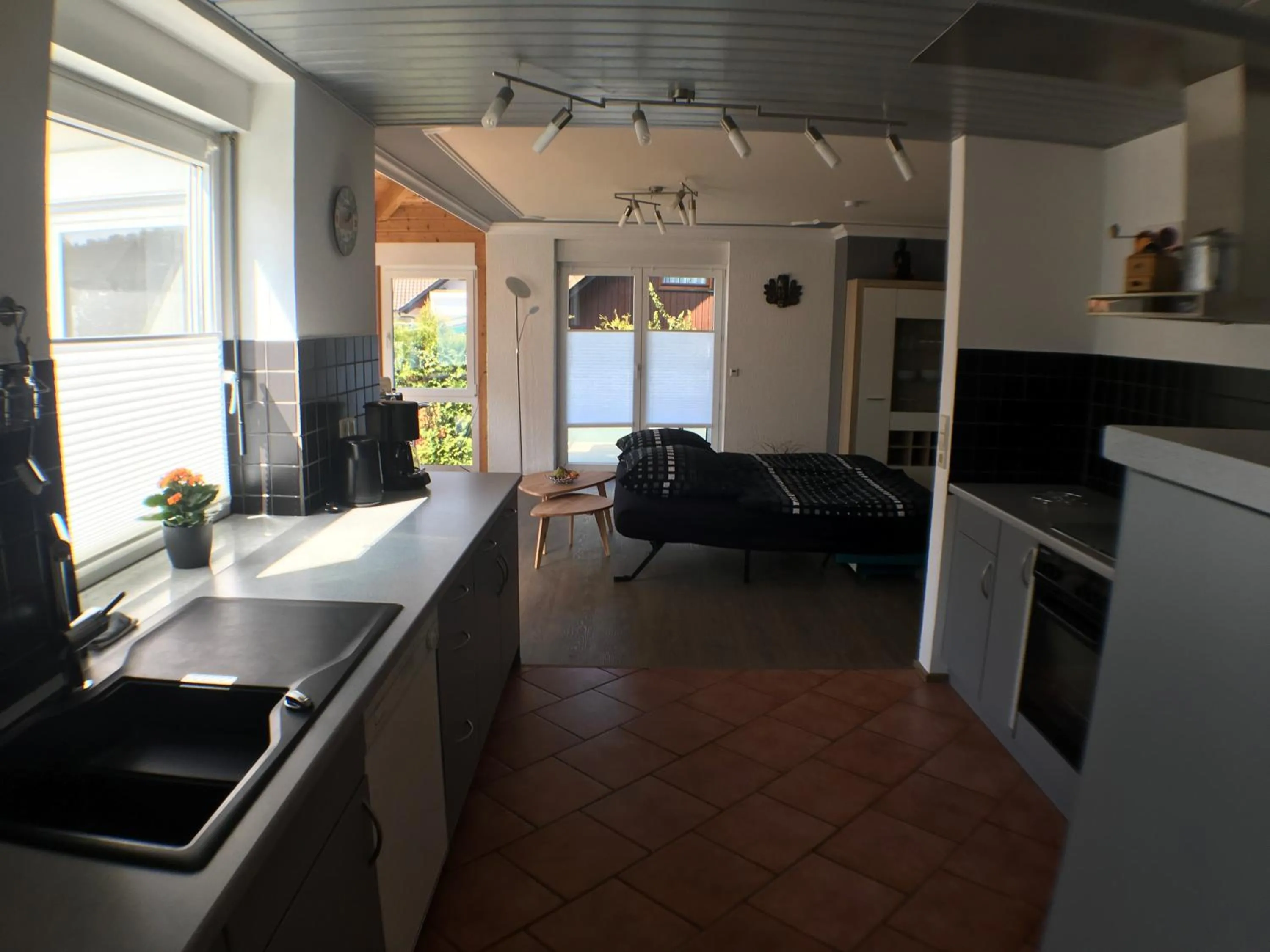 Kitchen or kitchenette in Ferienwohnung Alte B3