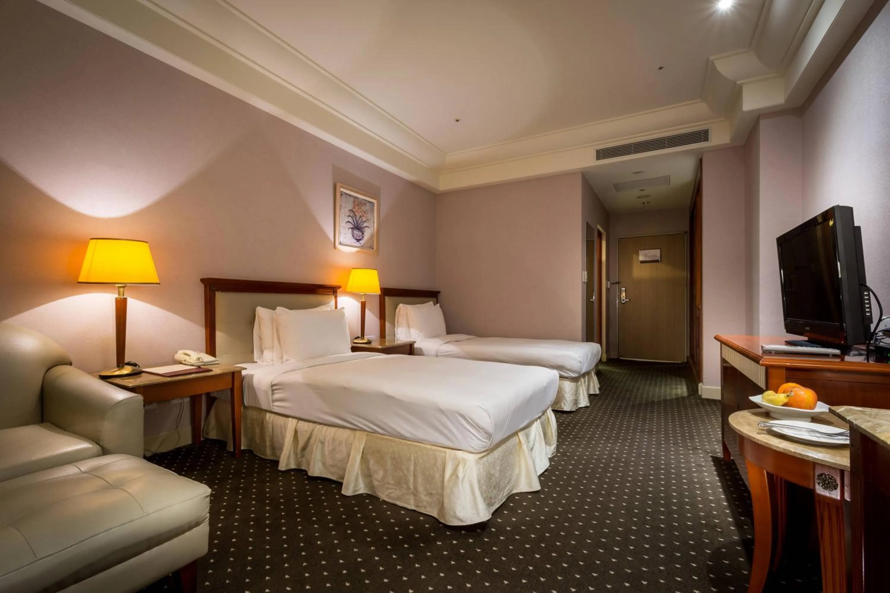 Bed in Grand View Hotel