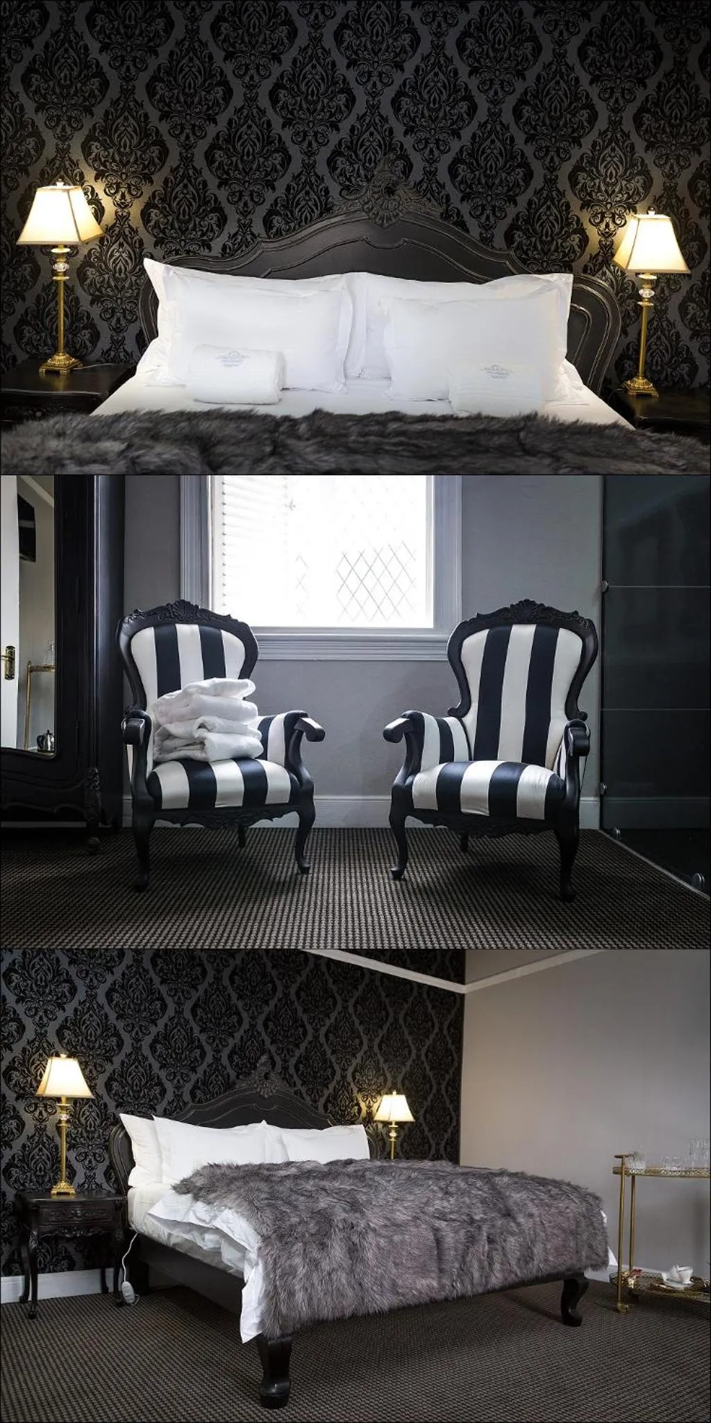 Bed in The Kingsman boutique Hotel