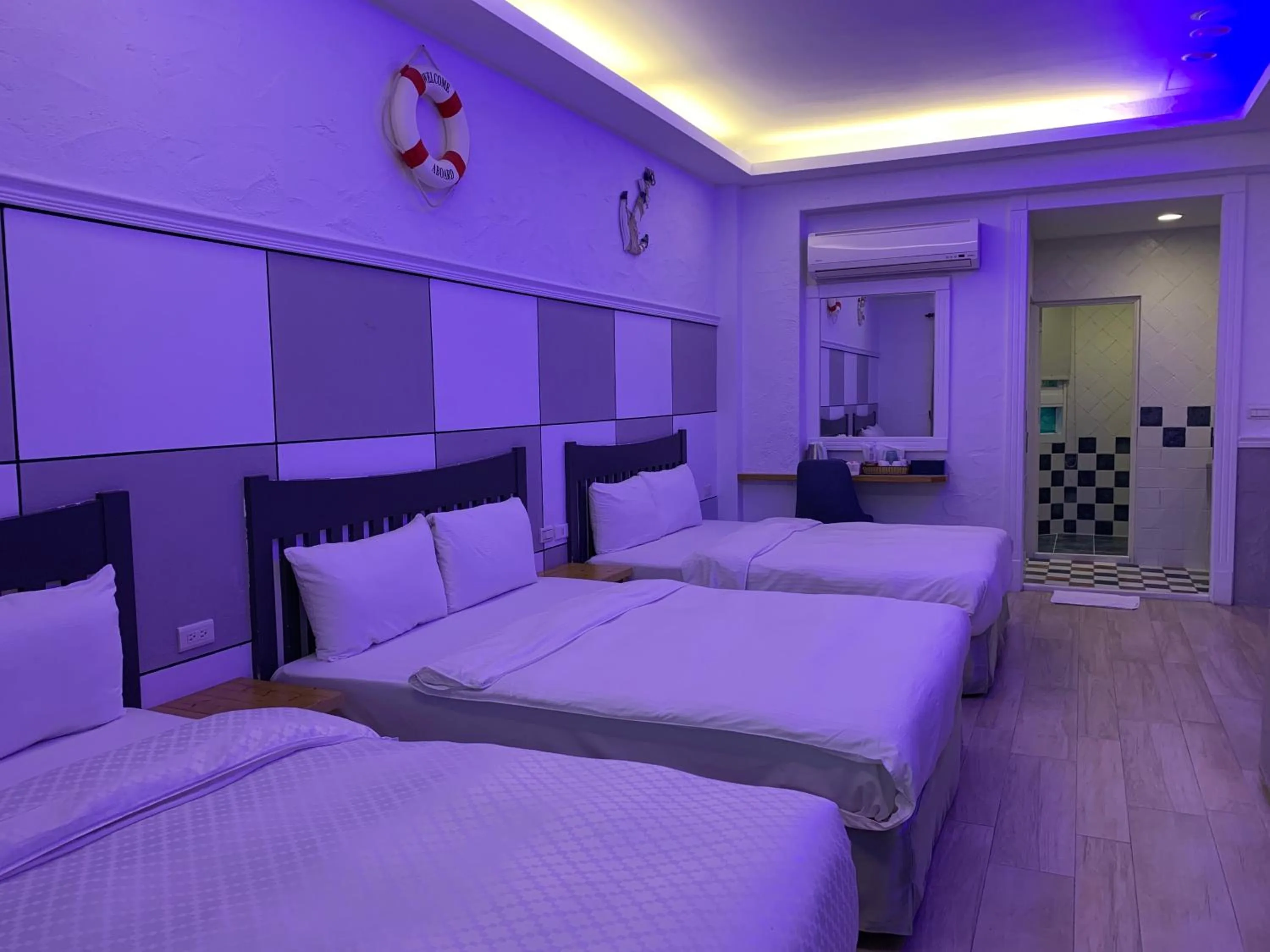 Bed in Island on the Sea