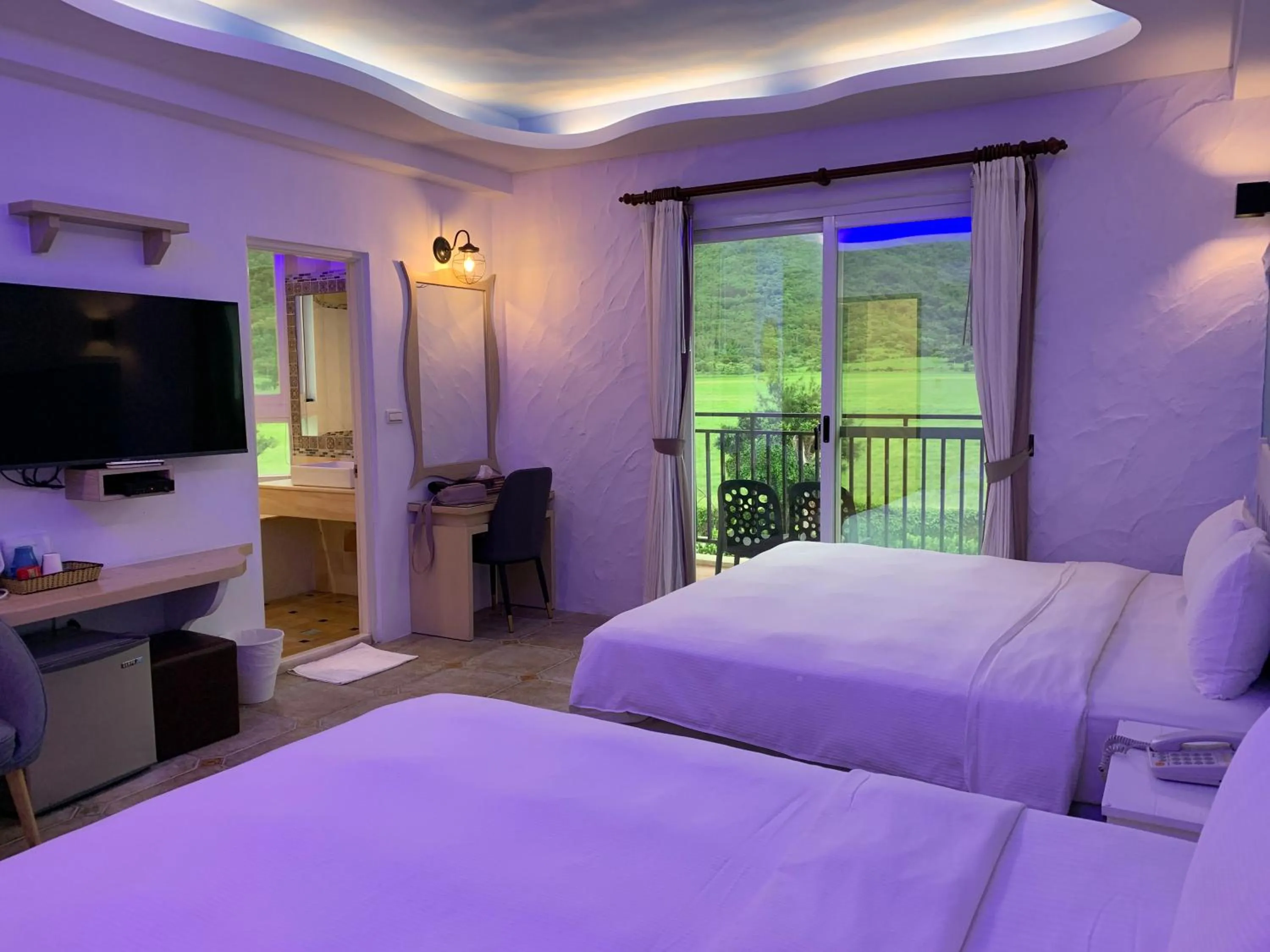 Bed in Island on the Sea