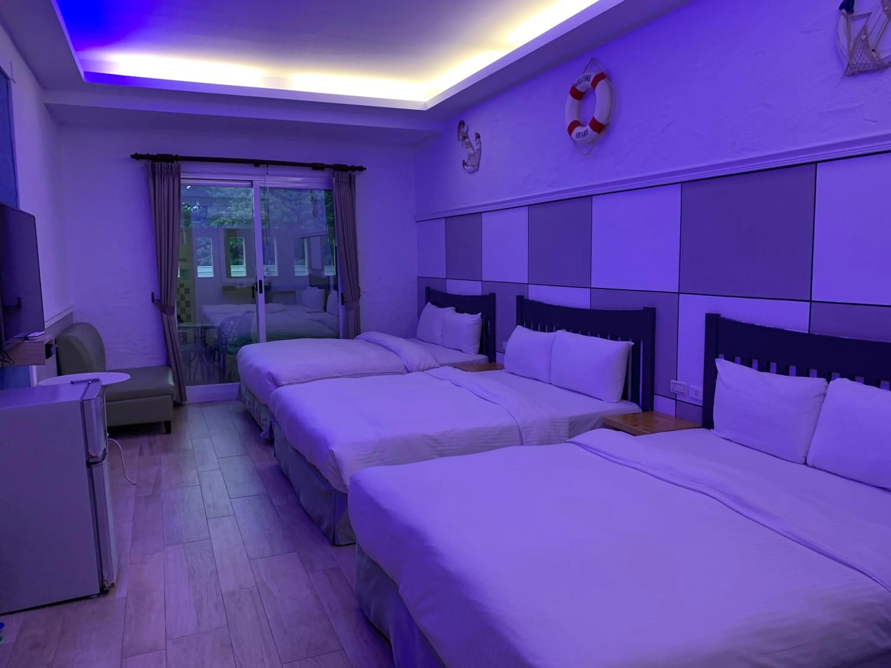 Bed in Island on the Sea